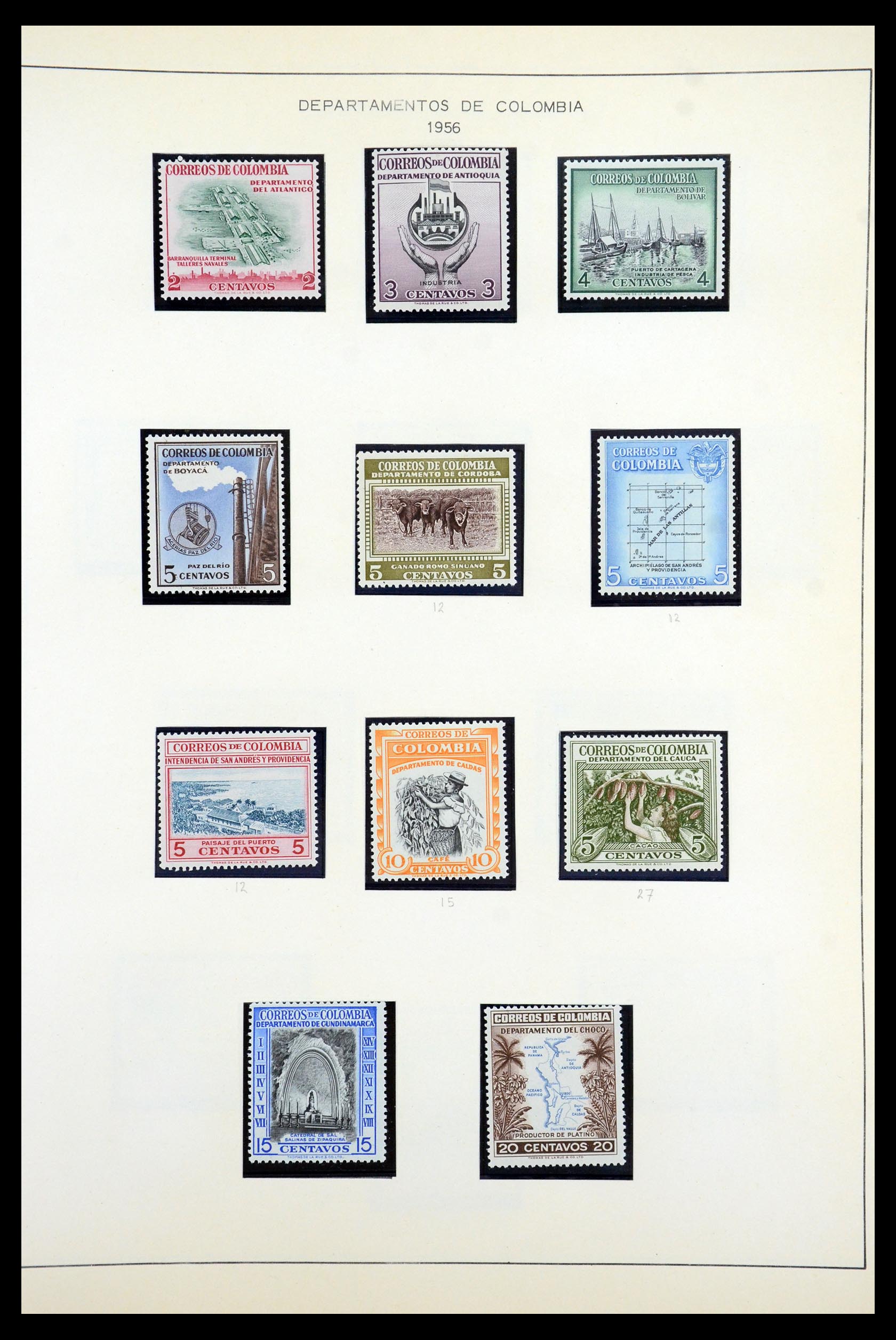 35250 078 - Postzegelverzameling 35250 Colombia 1859-1967.