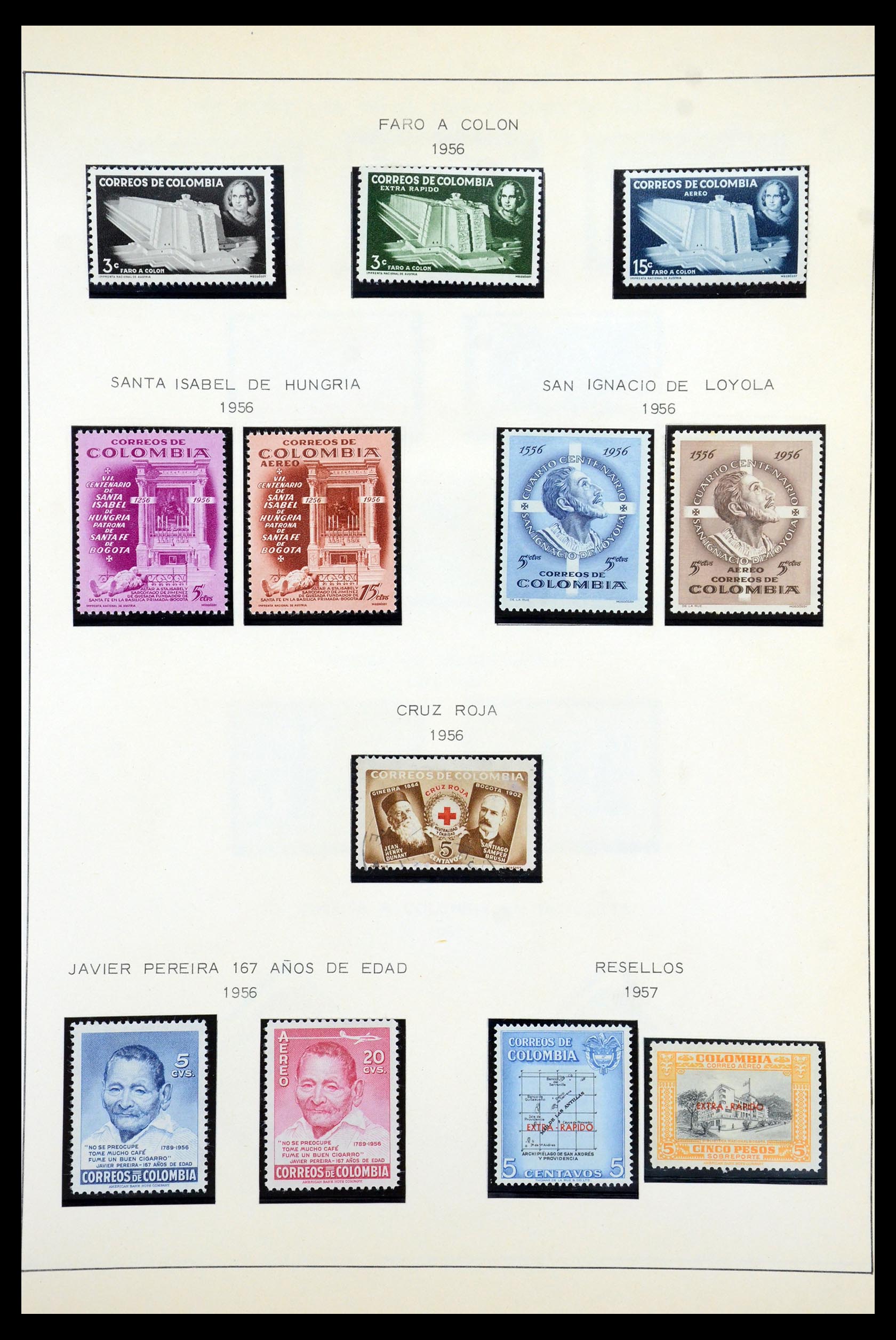 35250 080 - Stamp Collection 35250 Colombia 1859-1967.