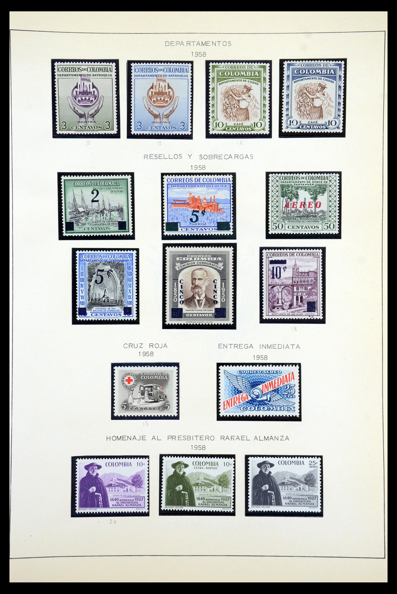 35250 084 - Postzegelverzameling 35250 Colombia 1859-1967.