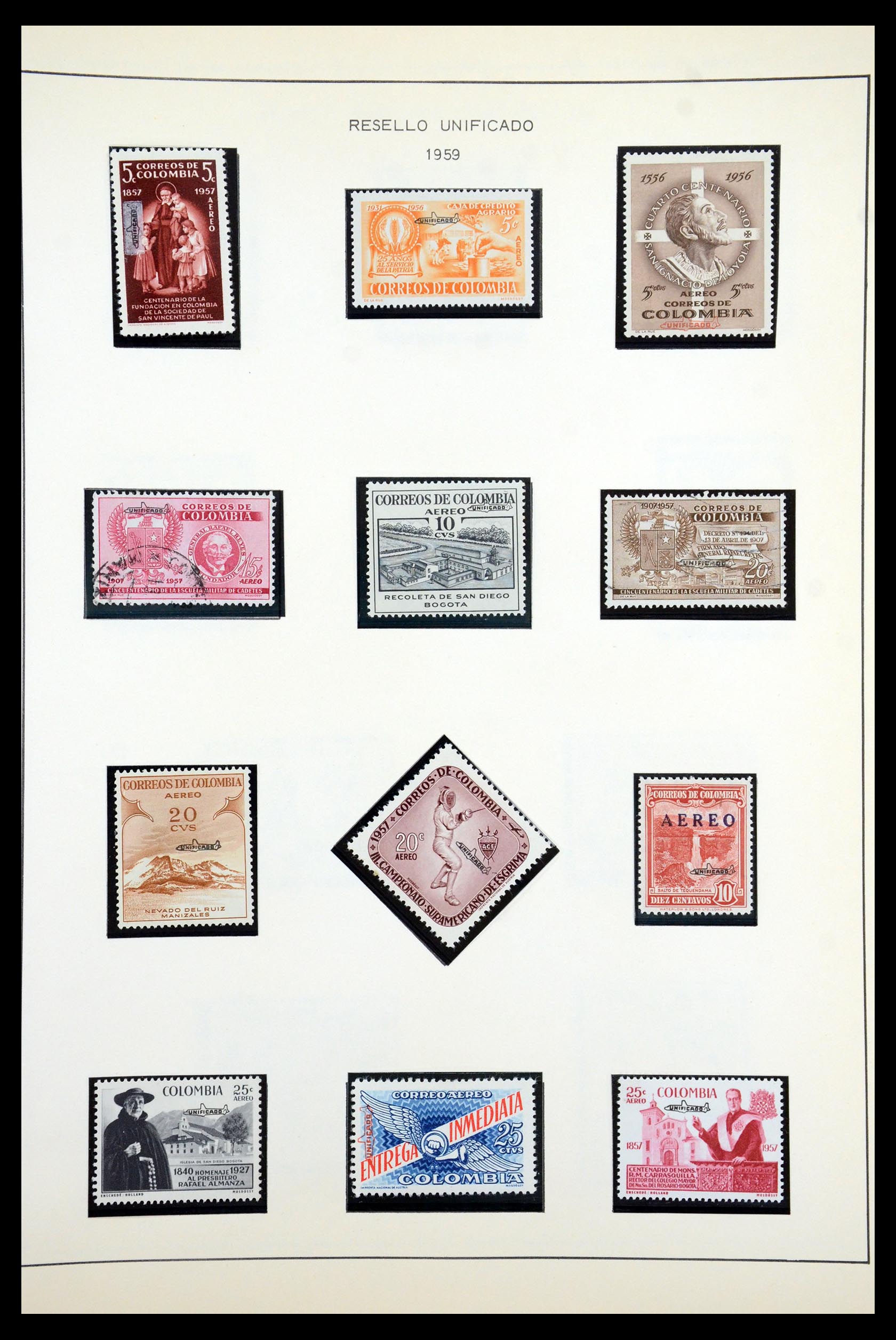 35250 088 - Stamp Collection 35250 Colombia 1859-1967.