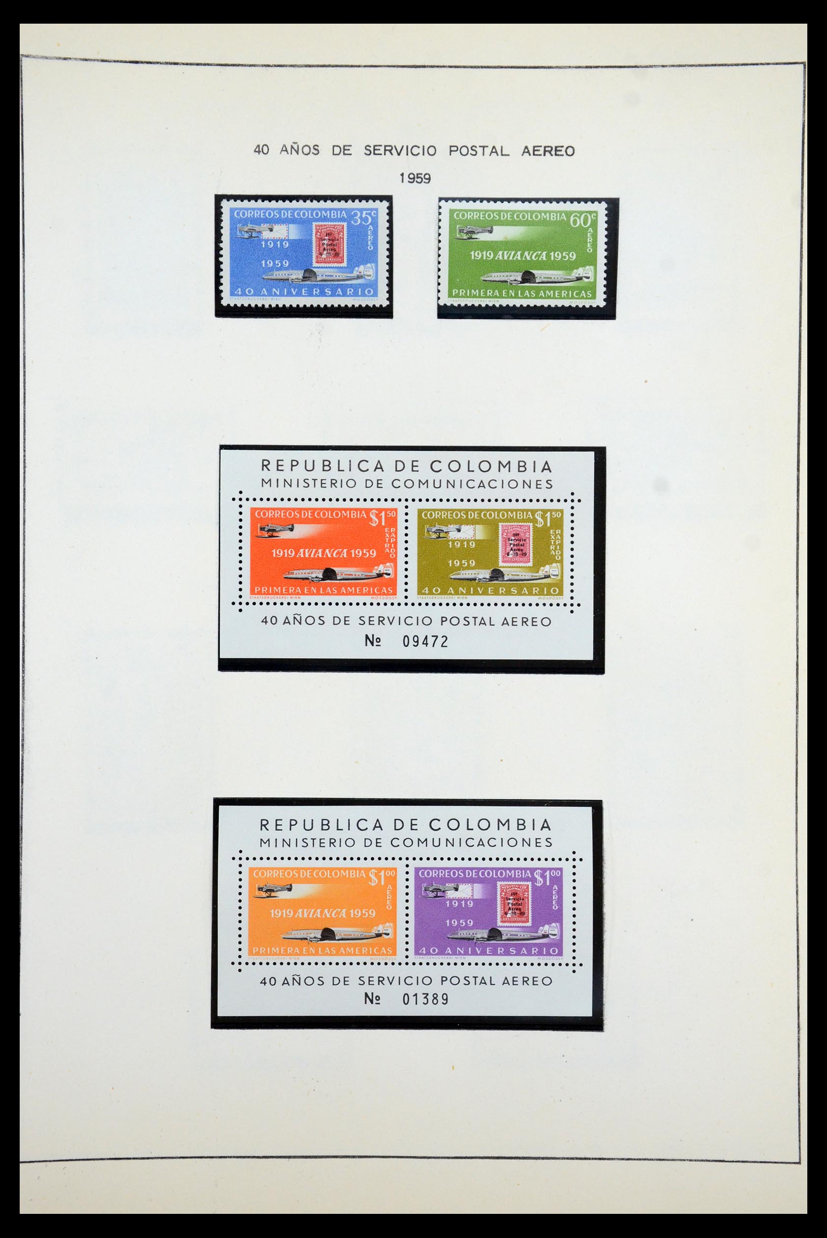 35250 090 - Stamp Collection 35250 Colombia 1859-1967.