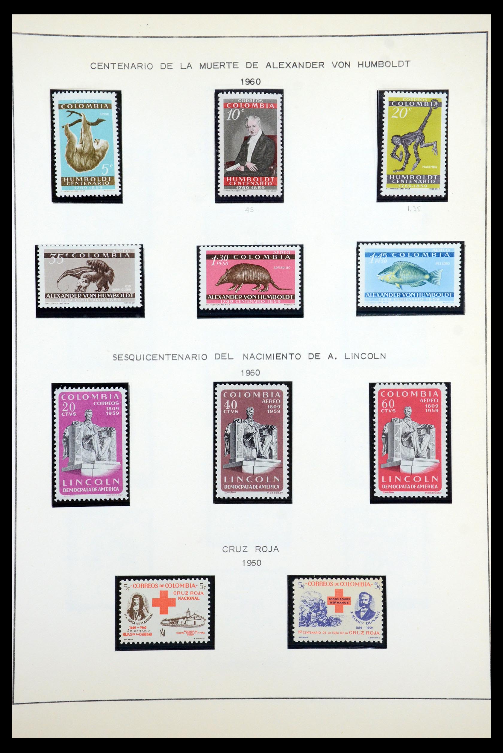 35250 091 - Stamp Collection 35250 Colombia 1859-1967.