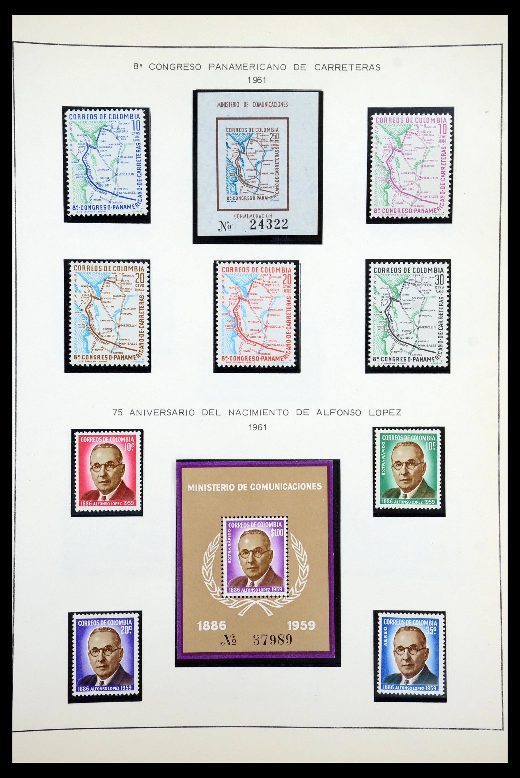 35250 095 - Postzegelverzameling 35250 Colombia 1859-1967.
