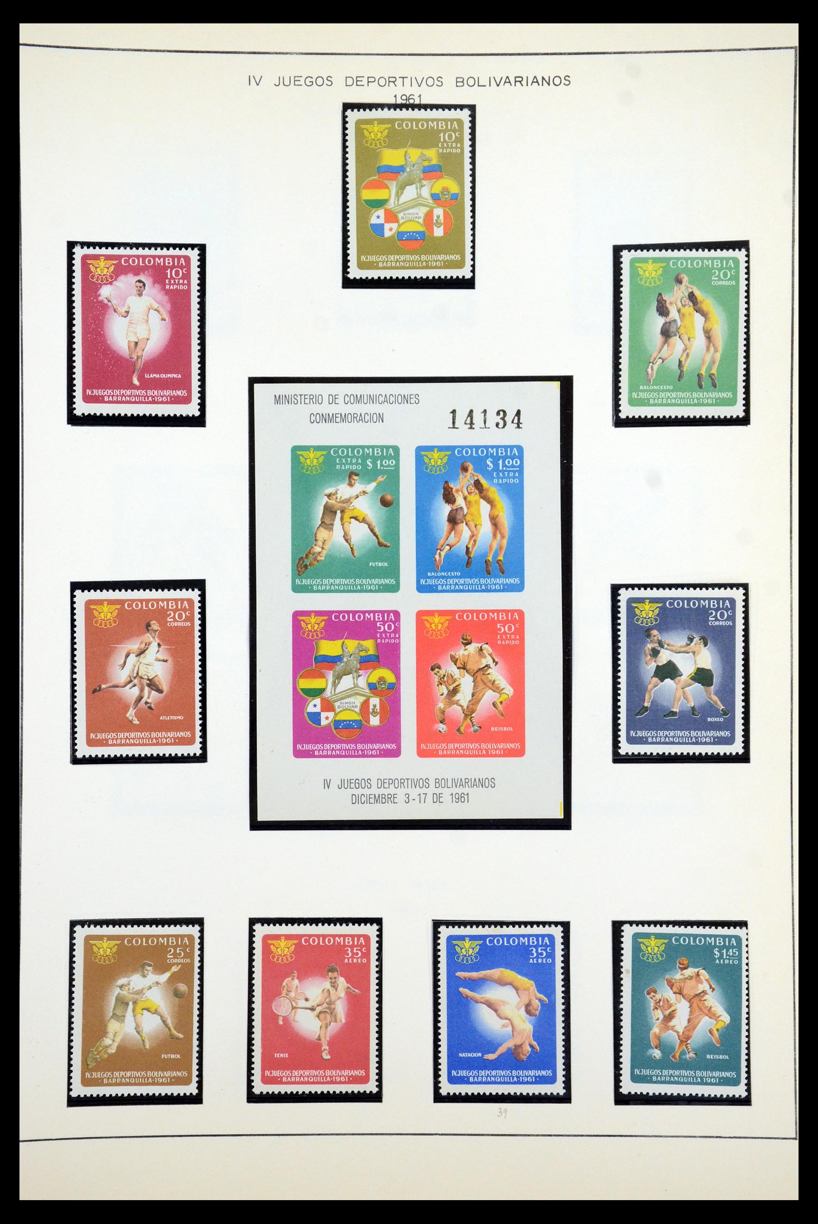 35250 098 - Postzegelverzameling 35250 Colombia 1859-1967.