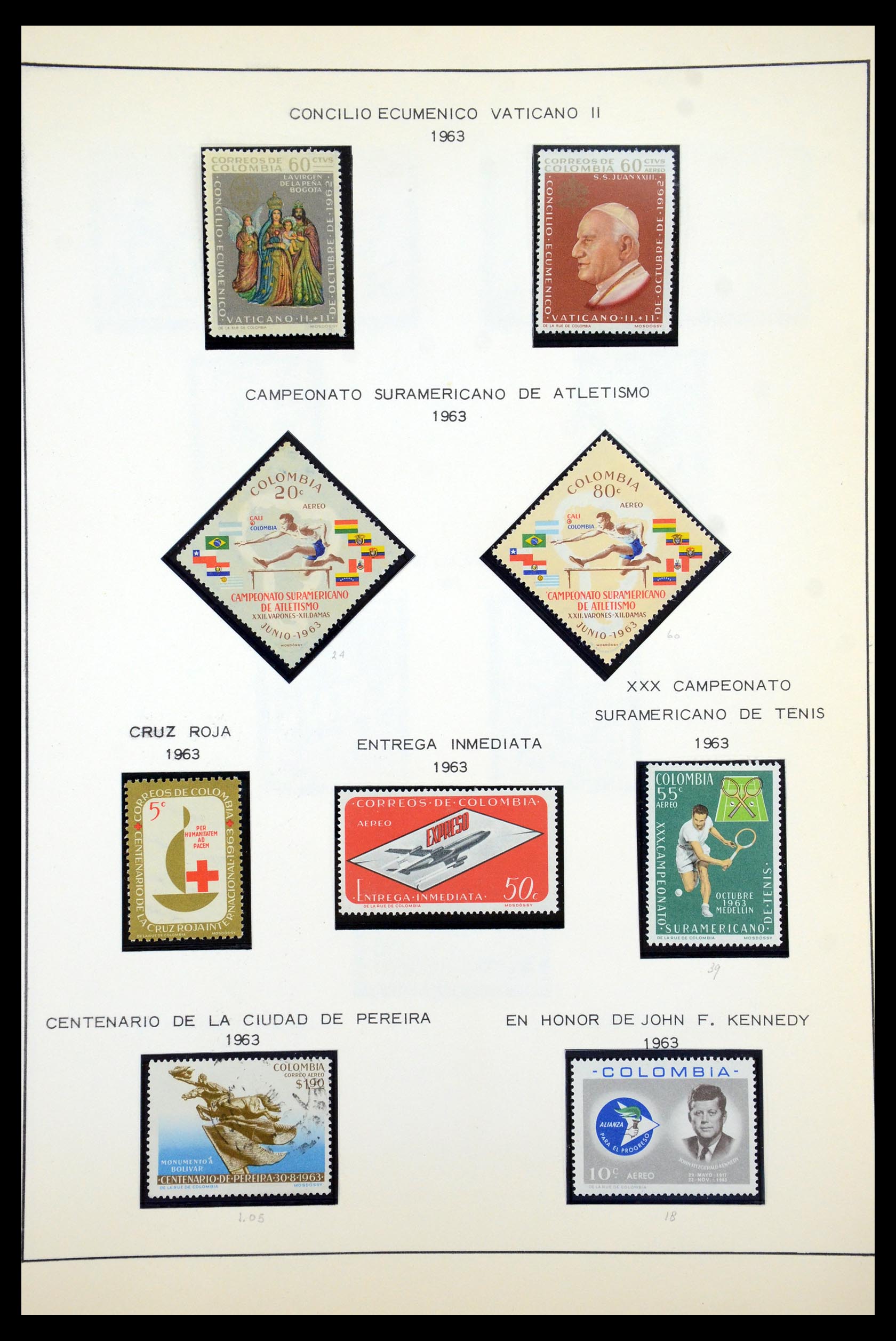 35250 103 - Postzegelverzameling 35250 Colombia 1859-1967.