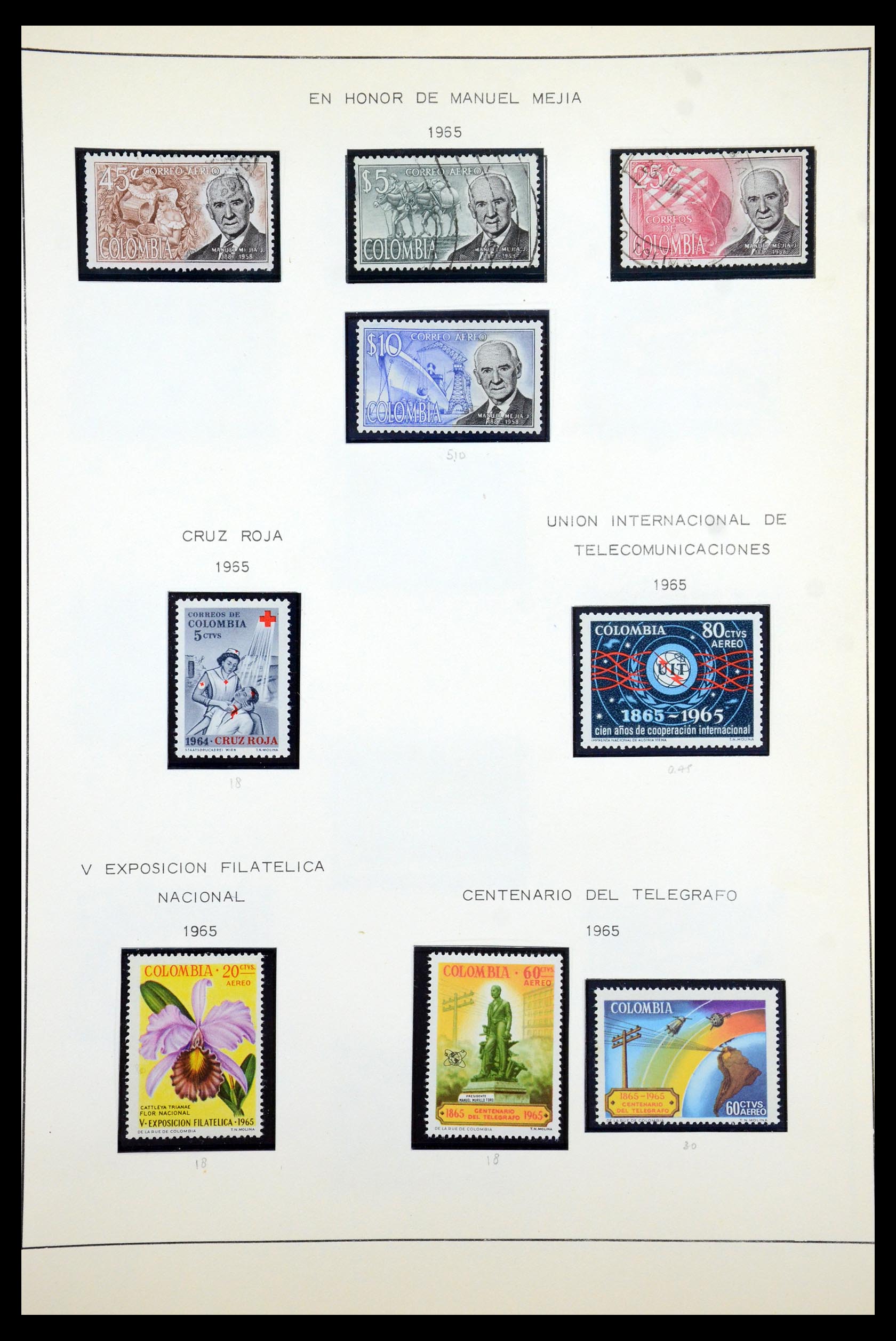 35250 105 - Stamp Collection 35250 Colombia 1859-1967.