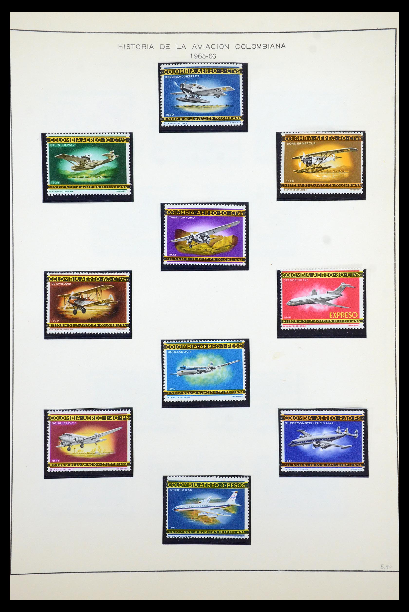 35250 106 - Postzegelverzameling 35250 Colombia 1859-1967.