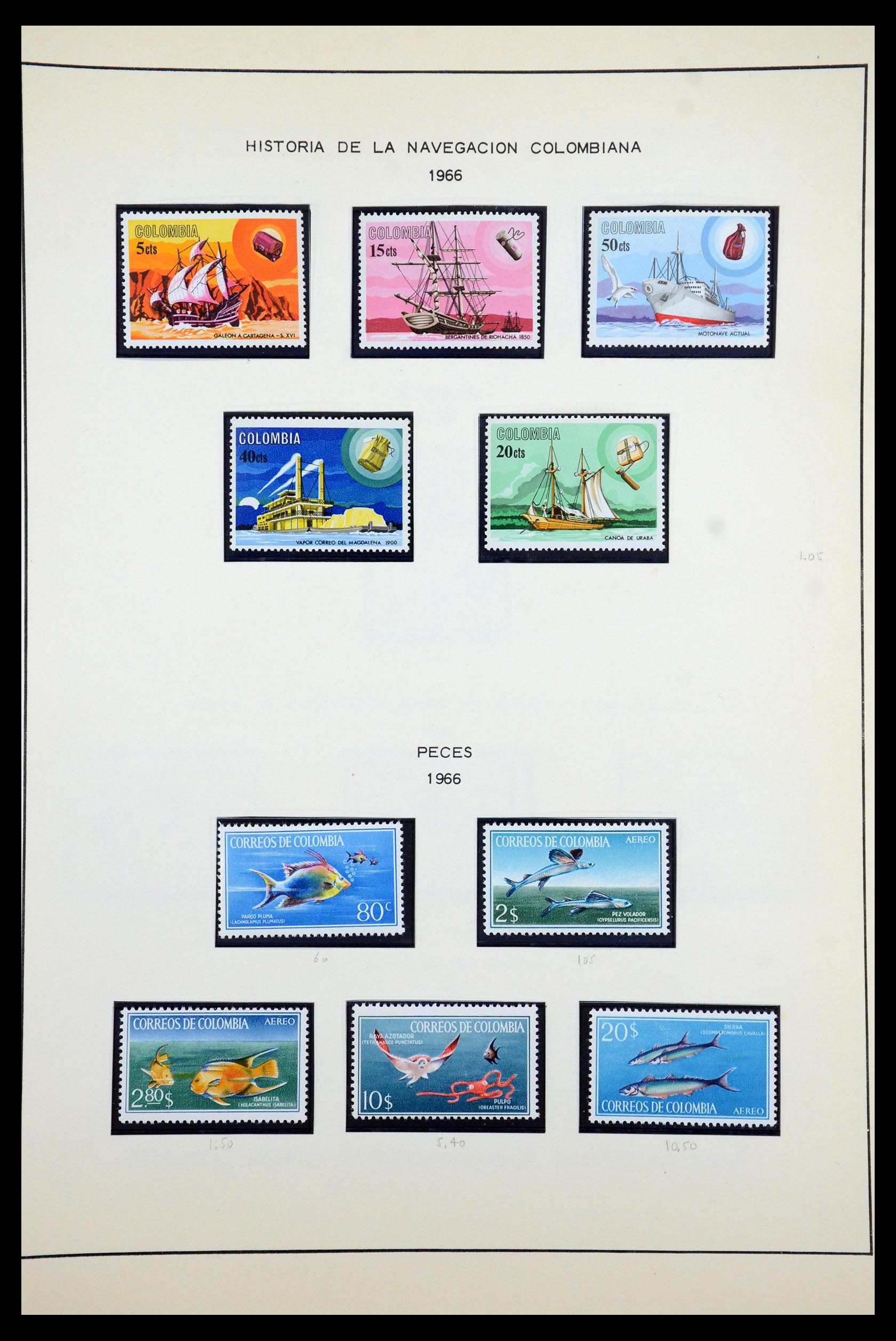 35250 107 - Postzegelverzameling 35250 Colombia 1859-1967.