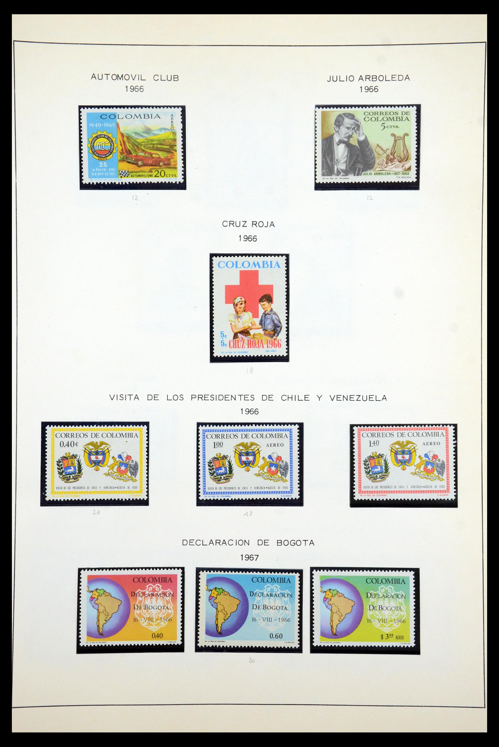 35250 108 - Postzegelverzameling 35250 Colombia 1859-1967.