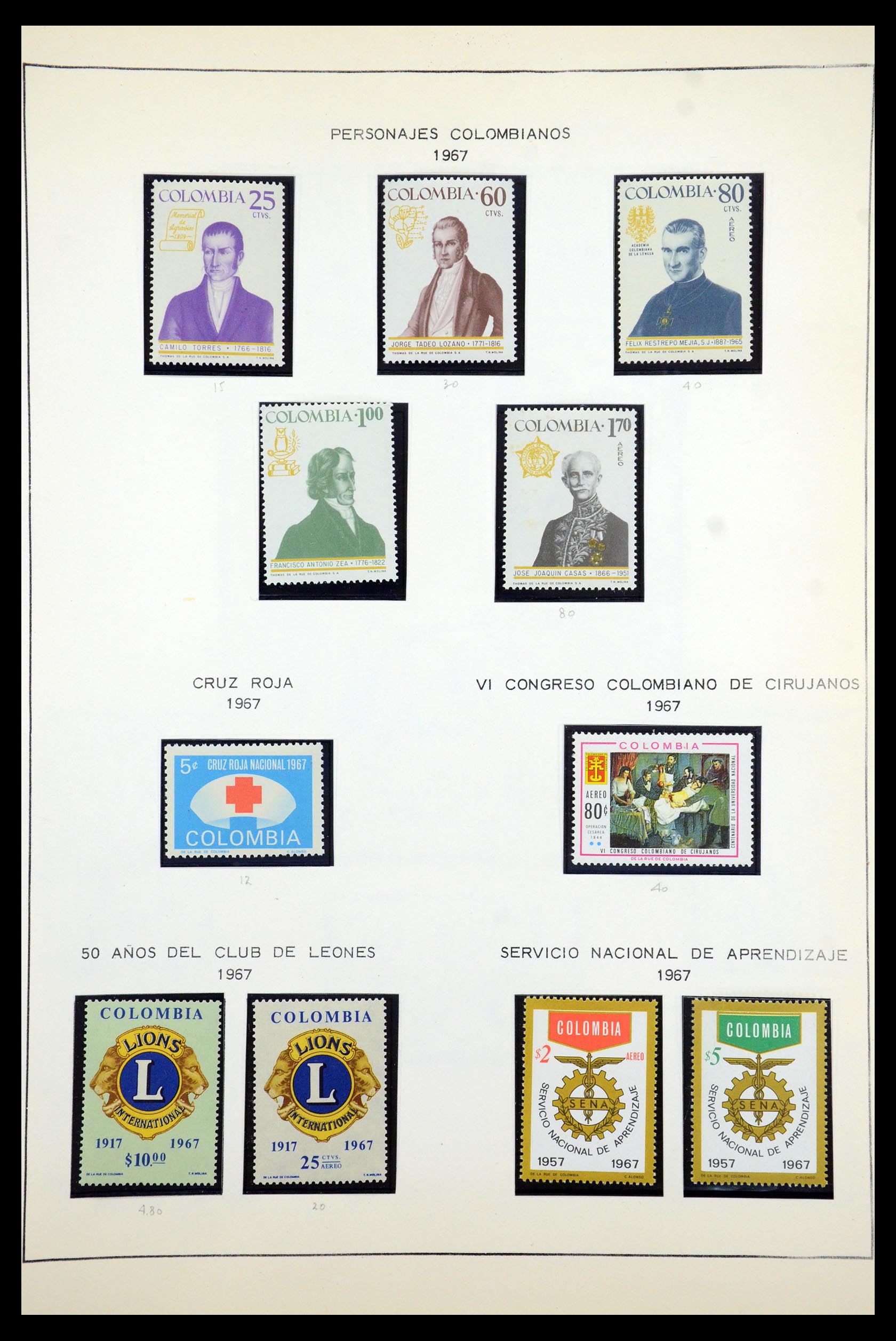 35250 109 - Postzegelverzameling 35250 Colombia 1859-1967.