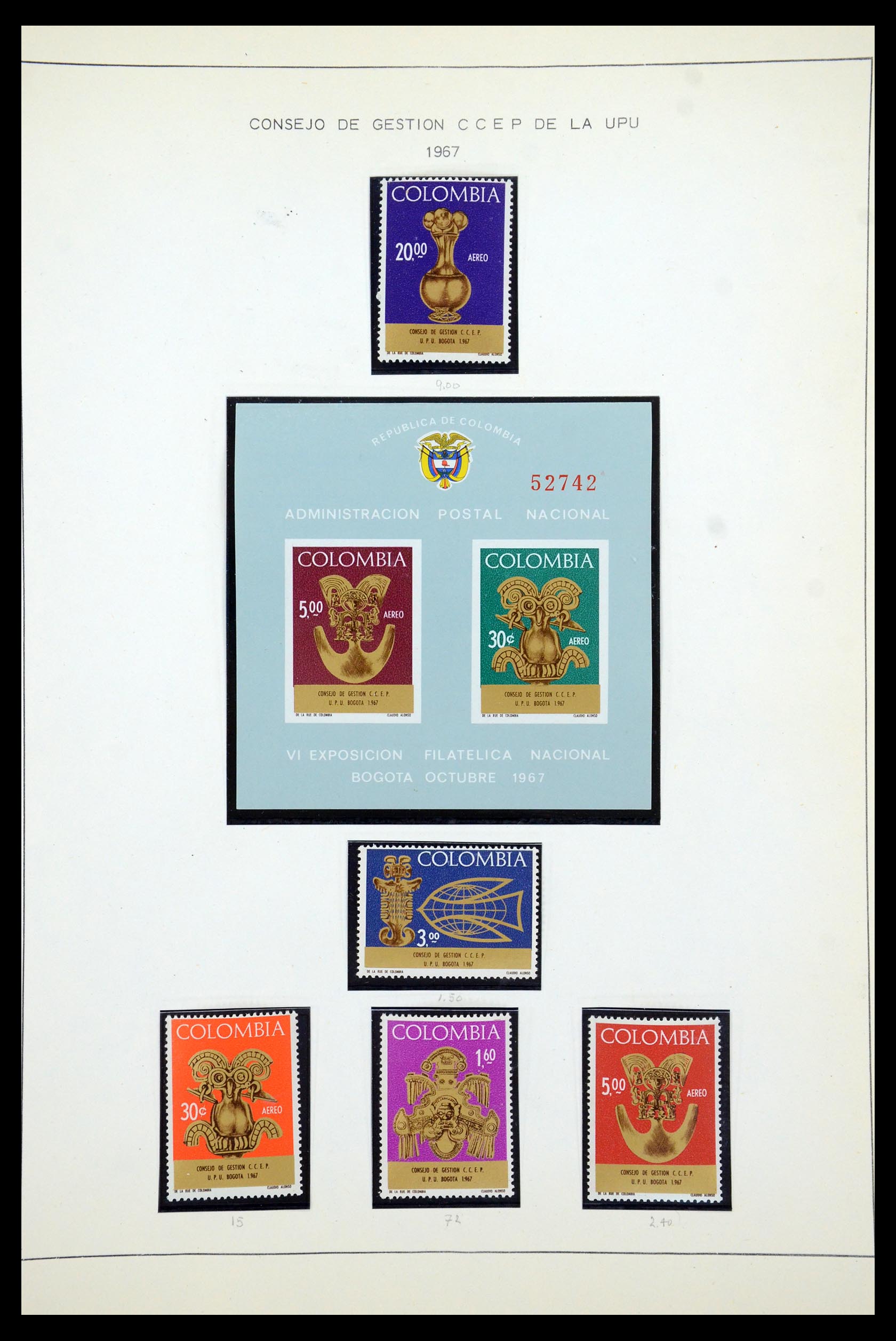 35250 111 - Postzegelverzameling 35250 Colombia 1859-1967.