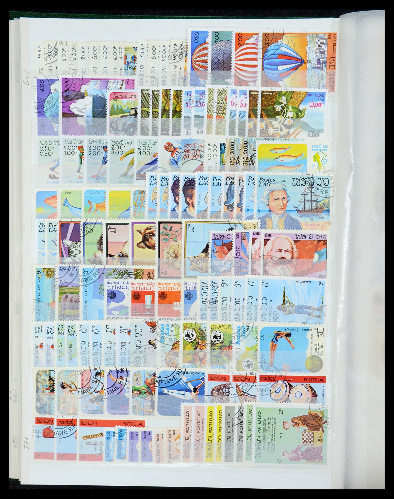 35253 014 - Postzegelverzameling 35253 Laos 1951-1996.
