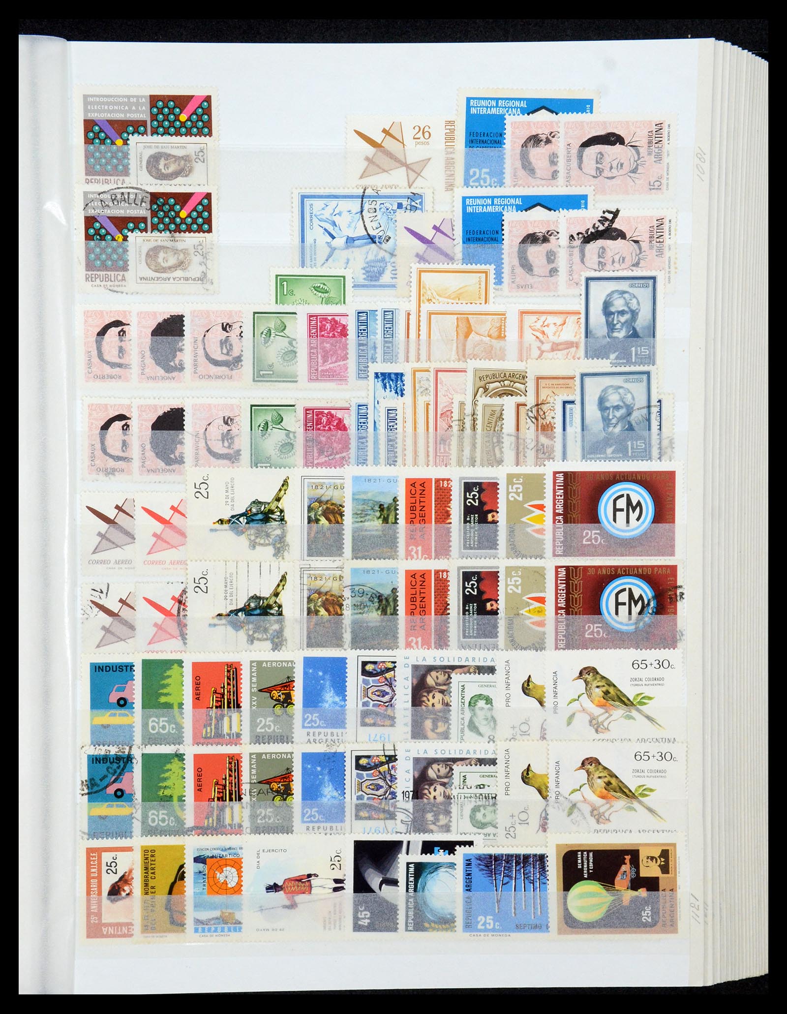 35254 024 - Postzegelverzameling 35254 Argentinië 1858-1983.