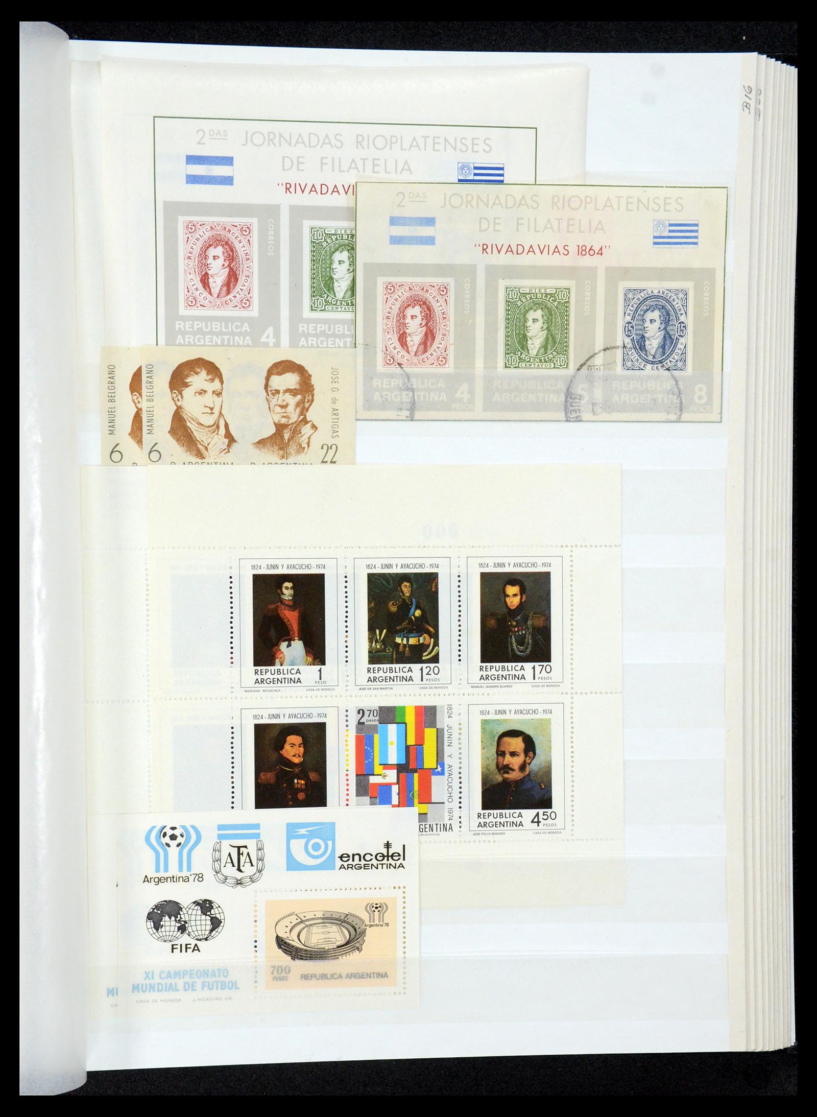 35254 042 - Postzegelverzameling 35254 Argentinië 1858-1983.