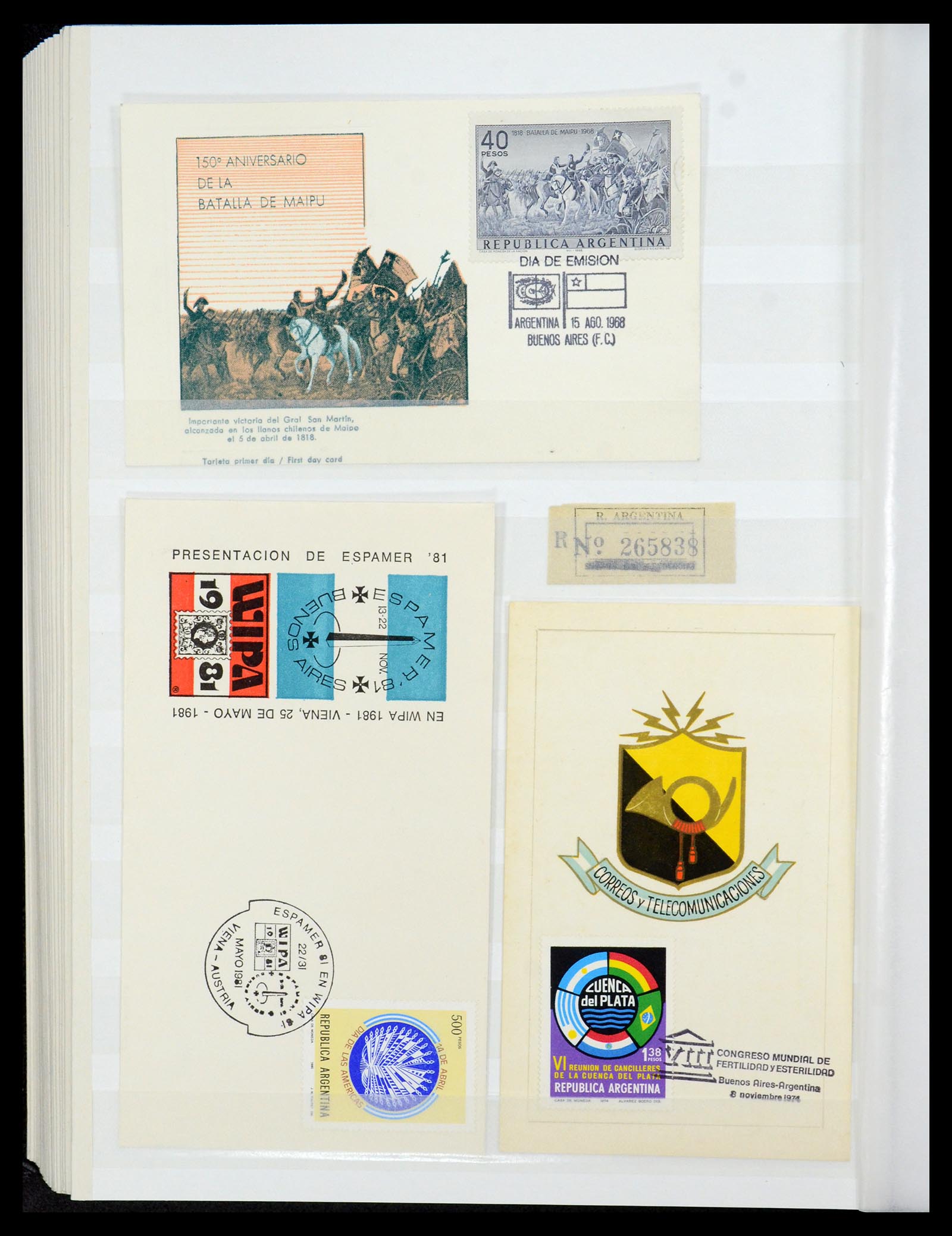 35254 055 - Postzegelverzameling 35254 Argentinië 1858-1983.