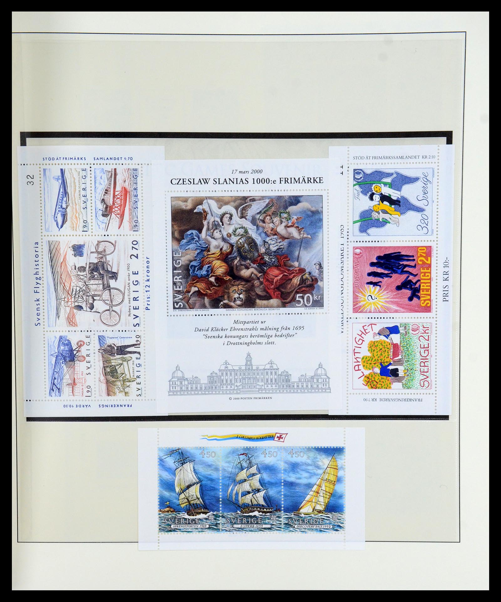 35256 003 - Stamp Collection 35256 Sweden souvenir sheets 1980-2018.