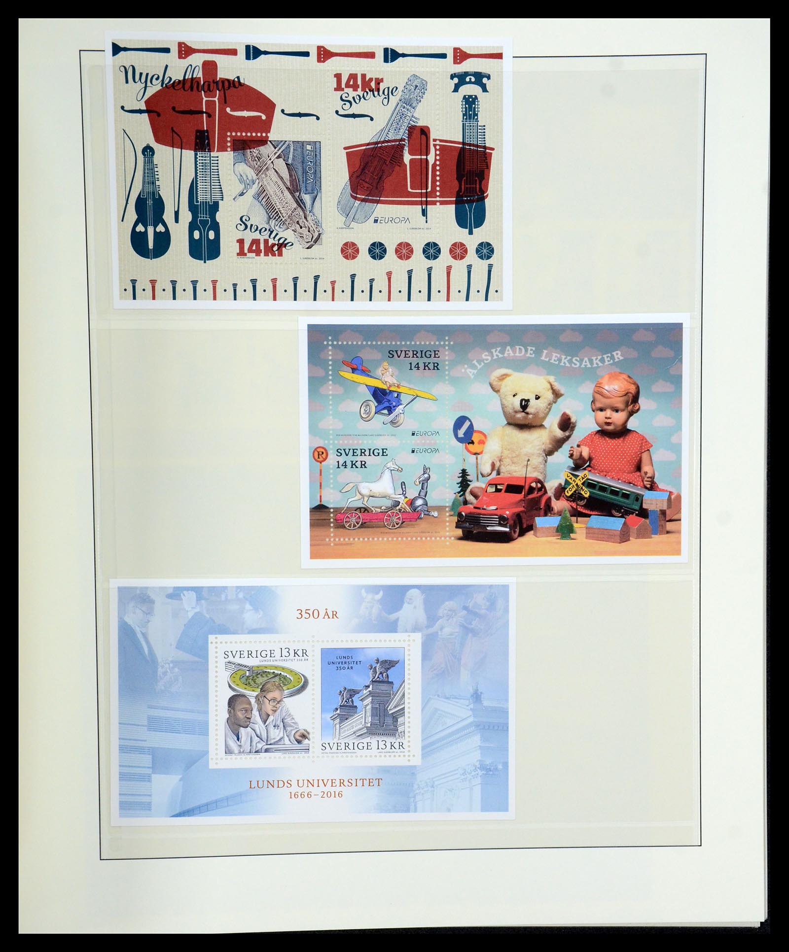 35256 017 - Stamp Collection 35256 Sweden souvenir sheets 1980-2018.