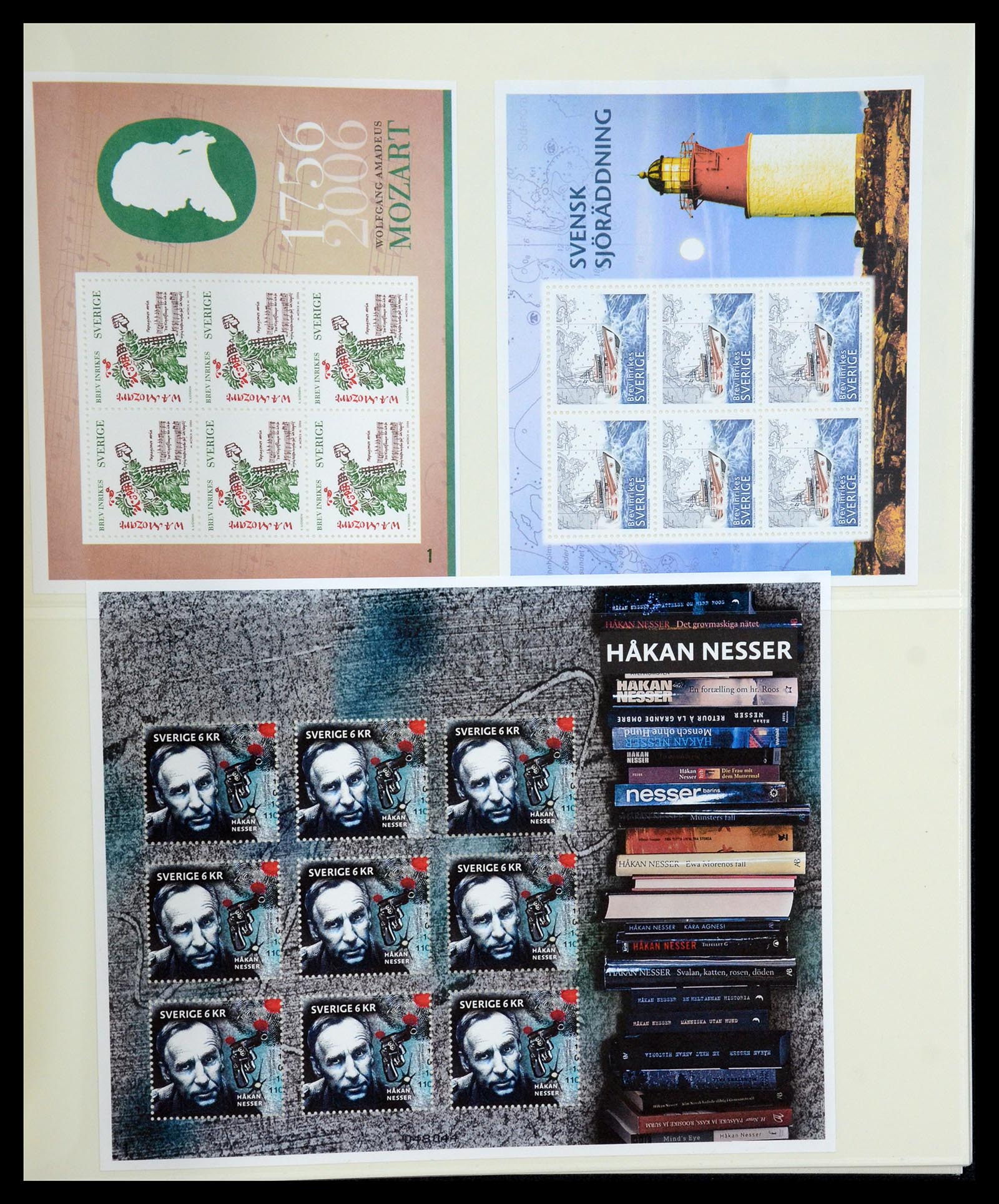 35256 018 - Stamp Collection 35256 Sweden souvenir sheets 1980-2018.