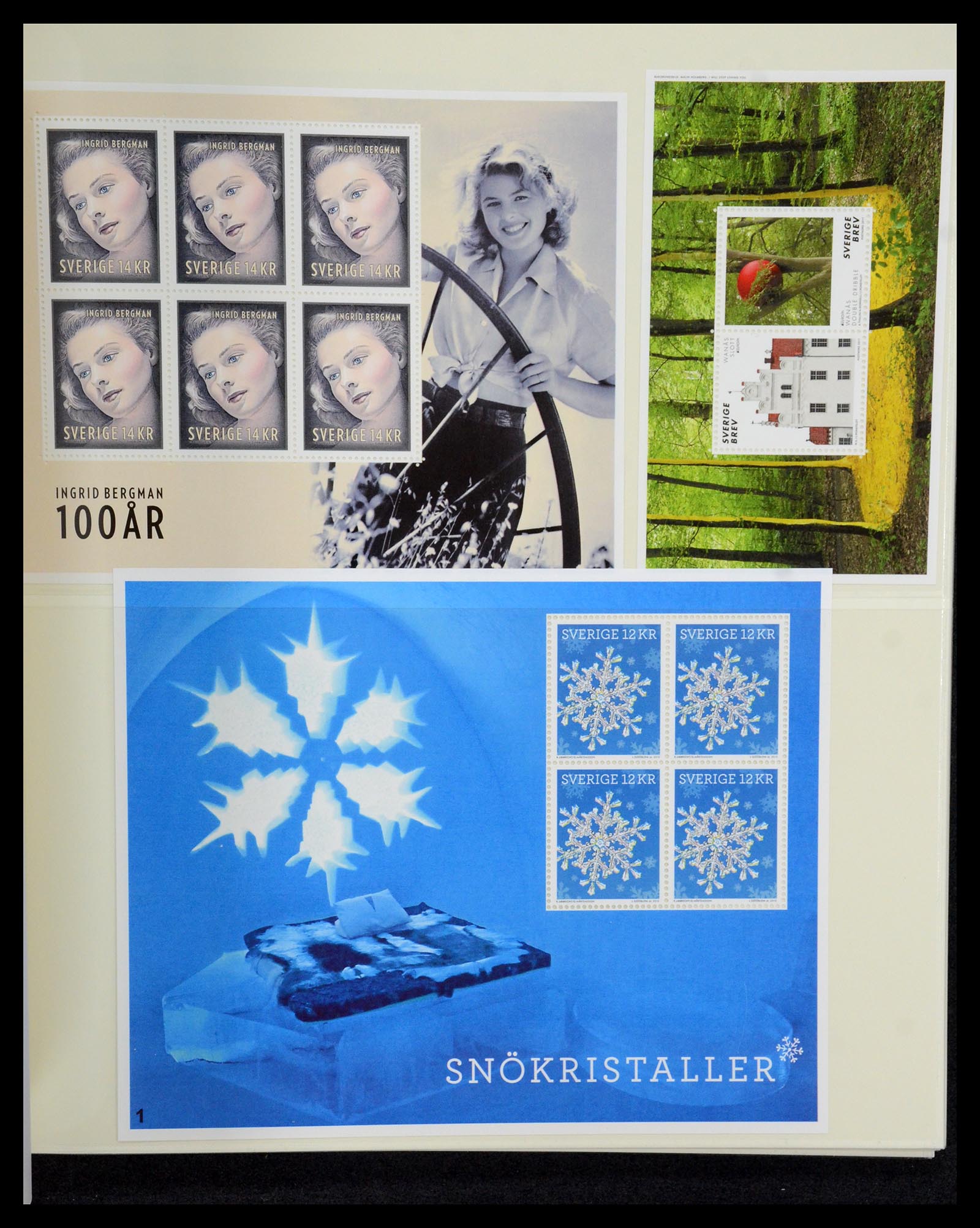 35256 019 - Stamp Collection 35256 Sweden souvenir sheets 1980-2018.