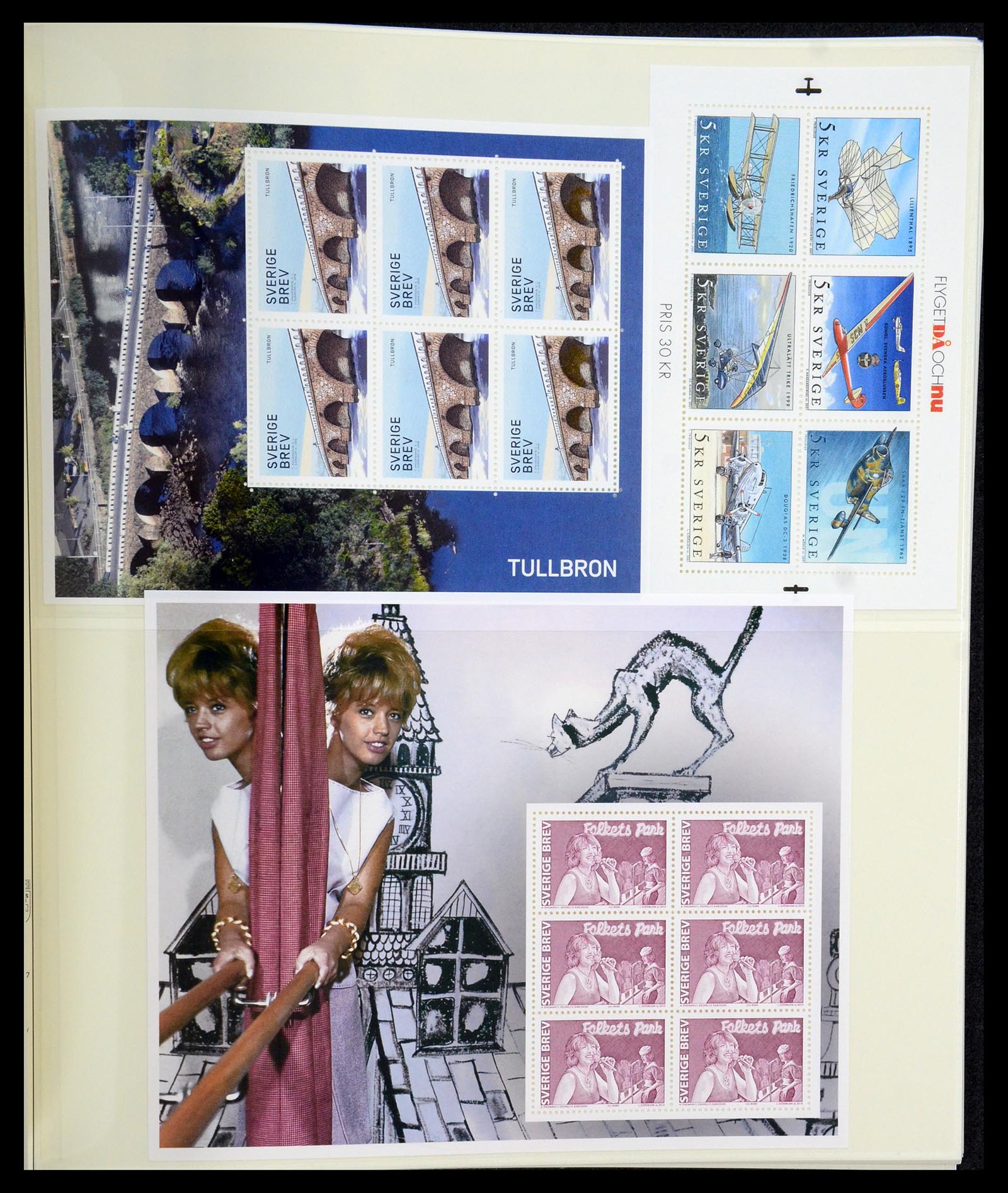35256 023 - Stamp Collection 35256 Sweden souvenir sheets 1980-2018.