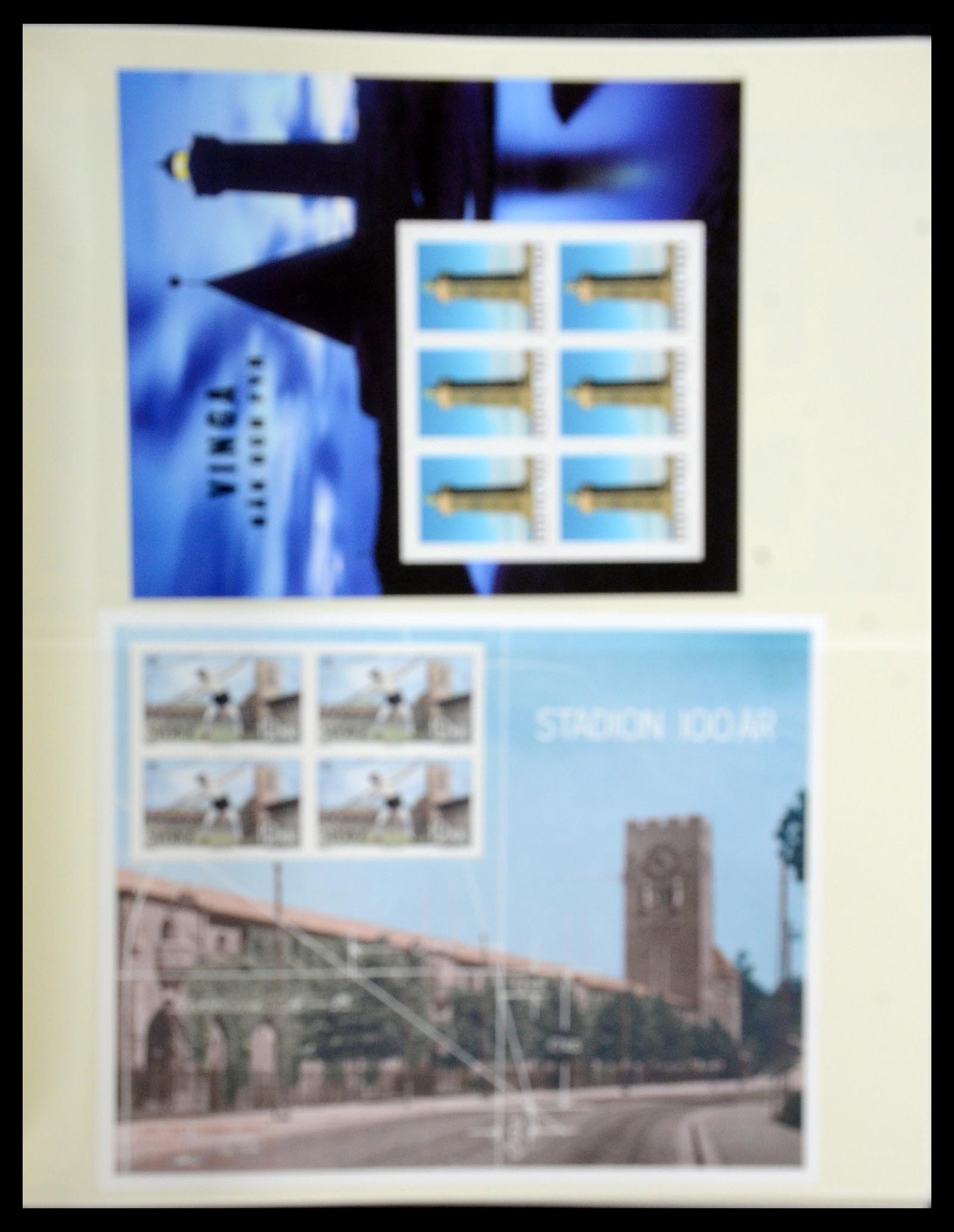 35256 024 - Stamp Collection 35256 Sweden souvenir sheets 1980-2018.