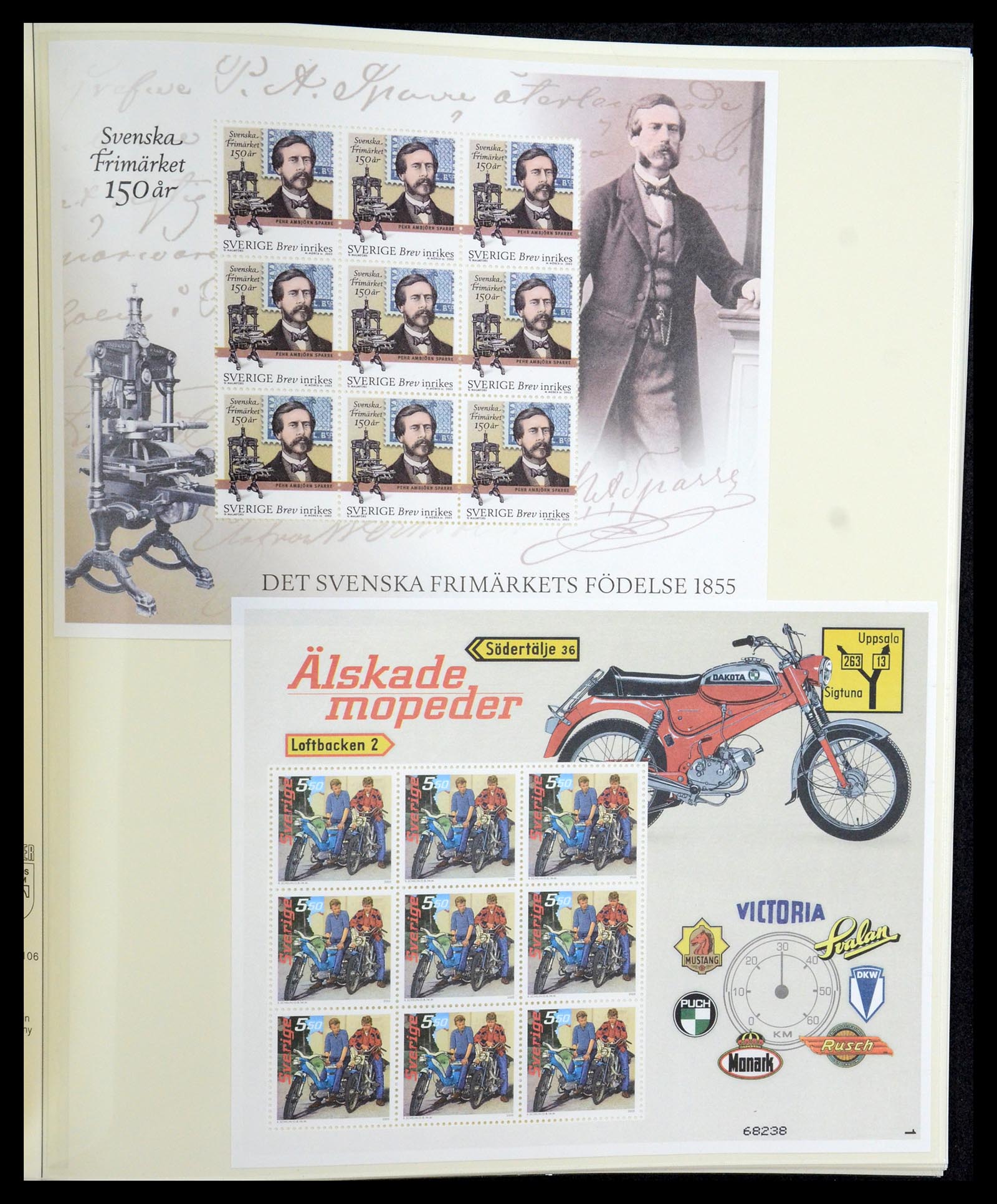 35256 026 - Stamp Collection 35256 Sweden souvenir sheets 1980-2018.