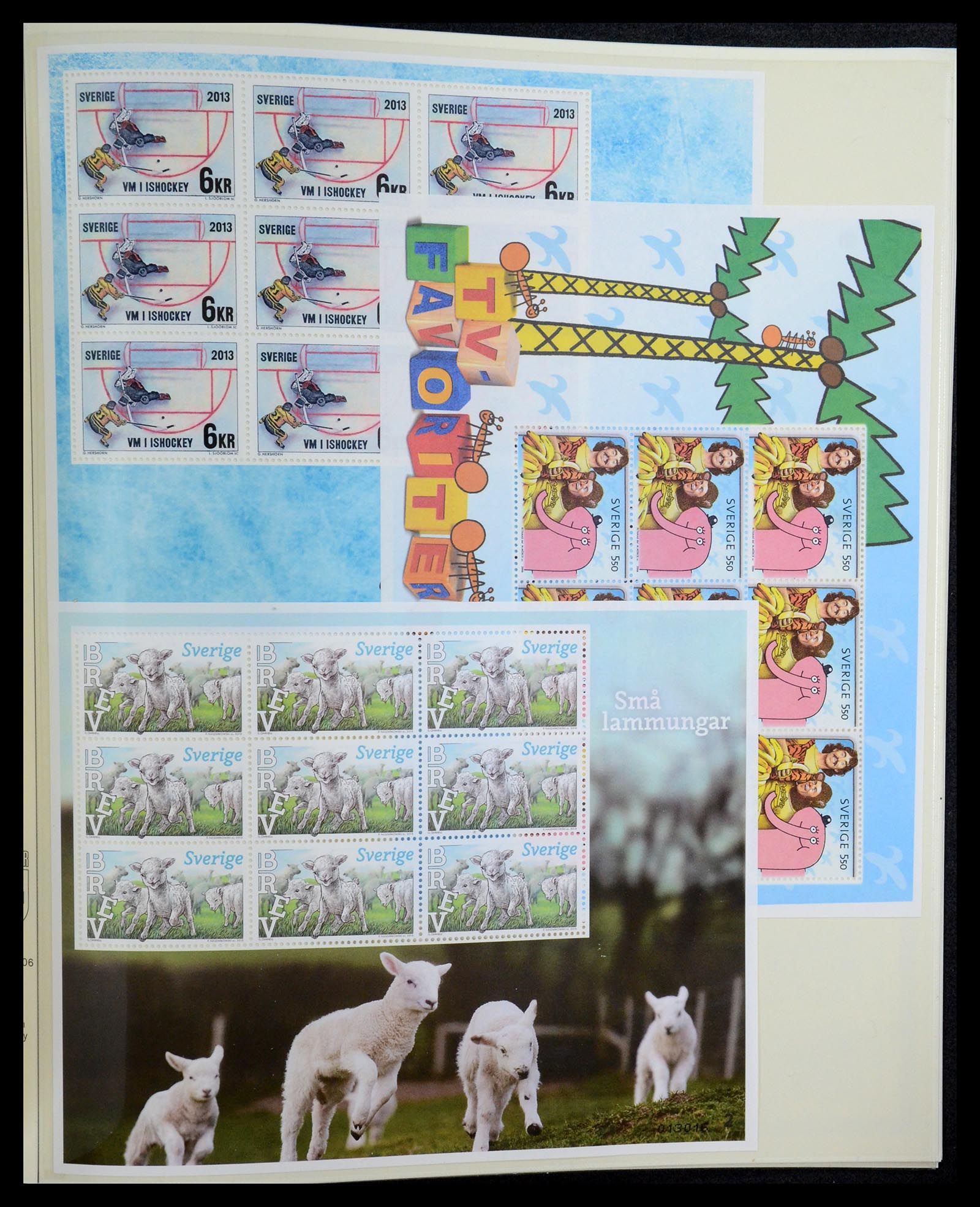 35256 028 - Postzegelverzameling 35256 Zweden blokken 1980-2018.
