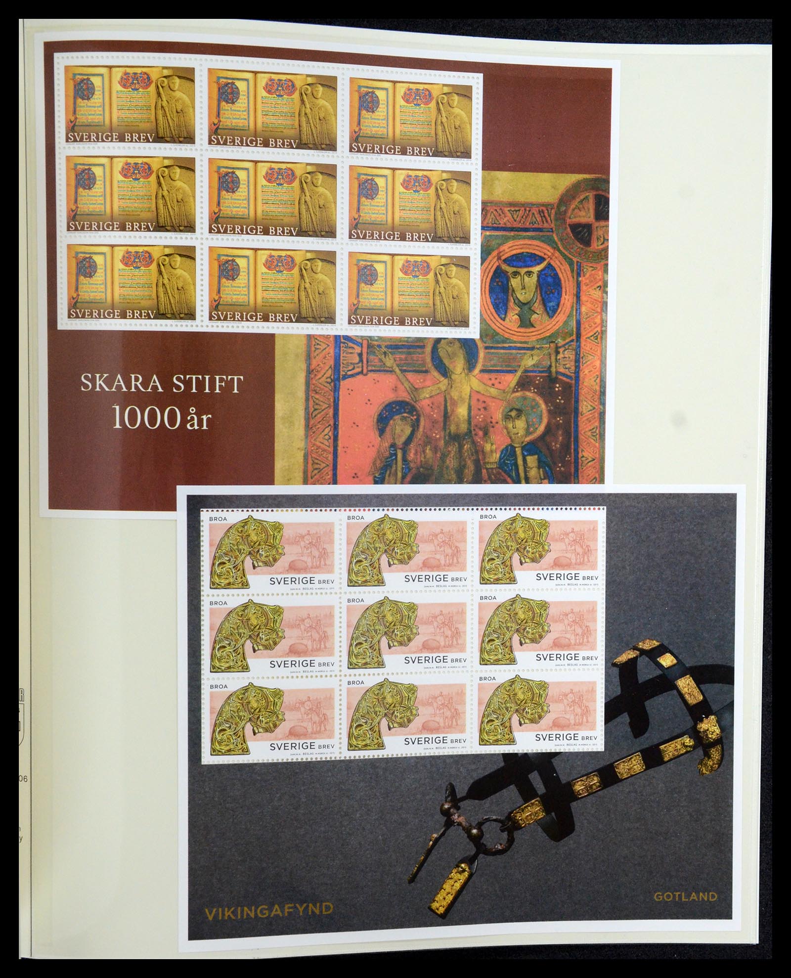 35256 030 - Stamp Collection 35256 Sweden souvenir sheets 1980-2018.