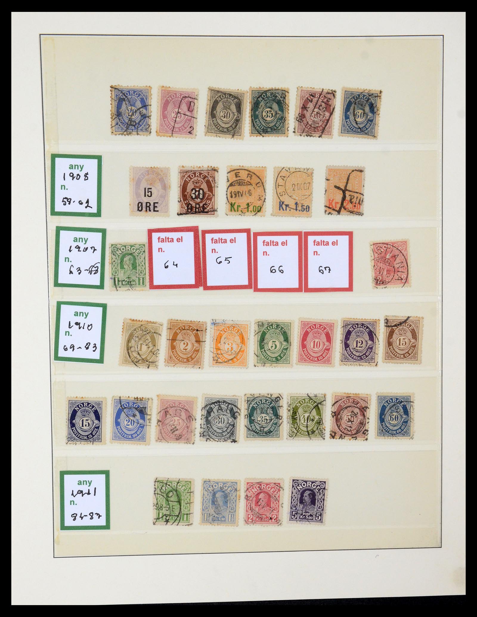 35258 003 - Postzegelverzameling 35258 Noorwegen 1855-2003.