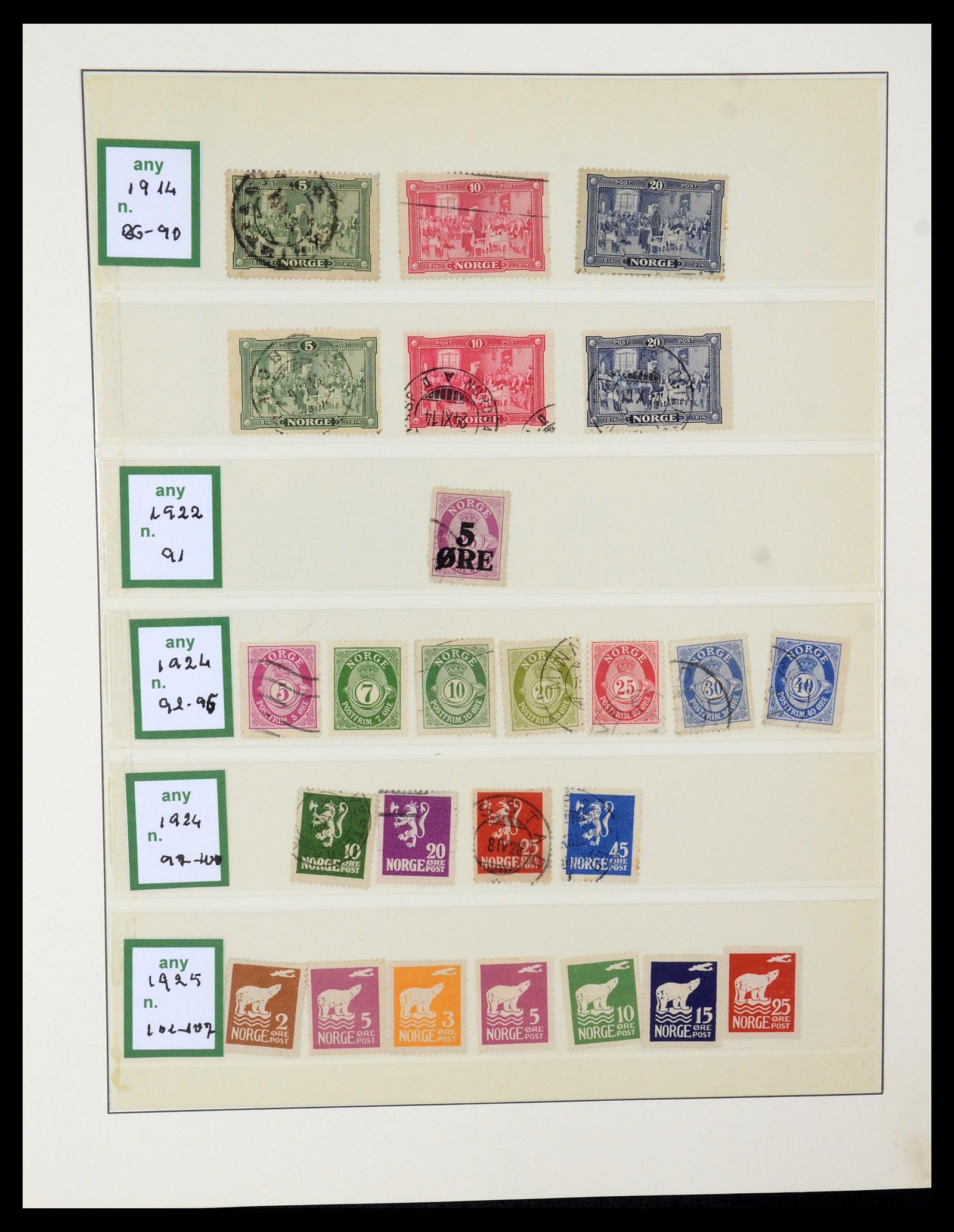 35258 004 - Postzegelverzameling 35258 Noorwegen 1855-2003.