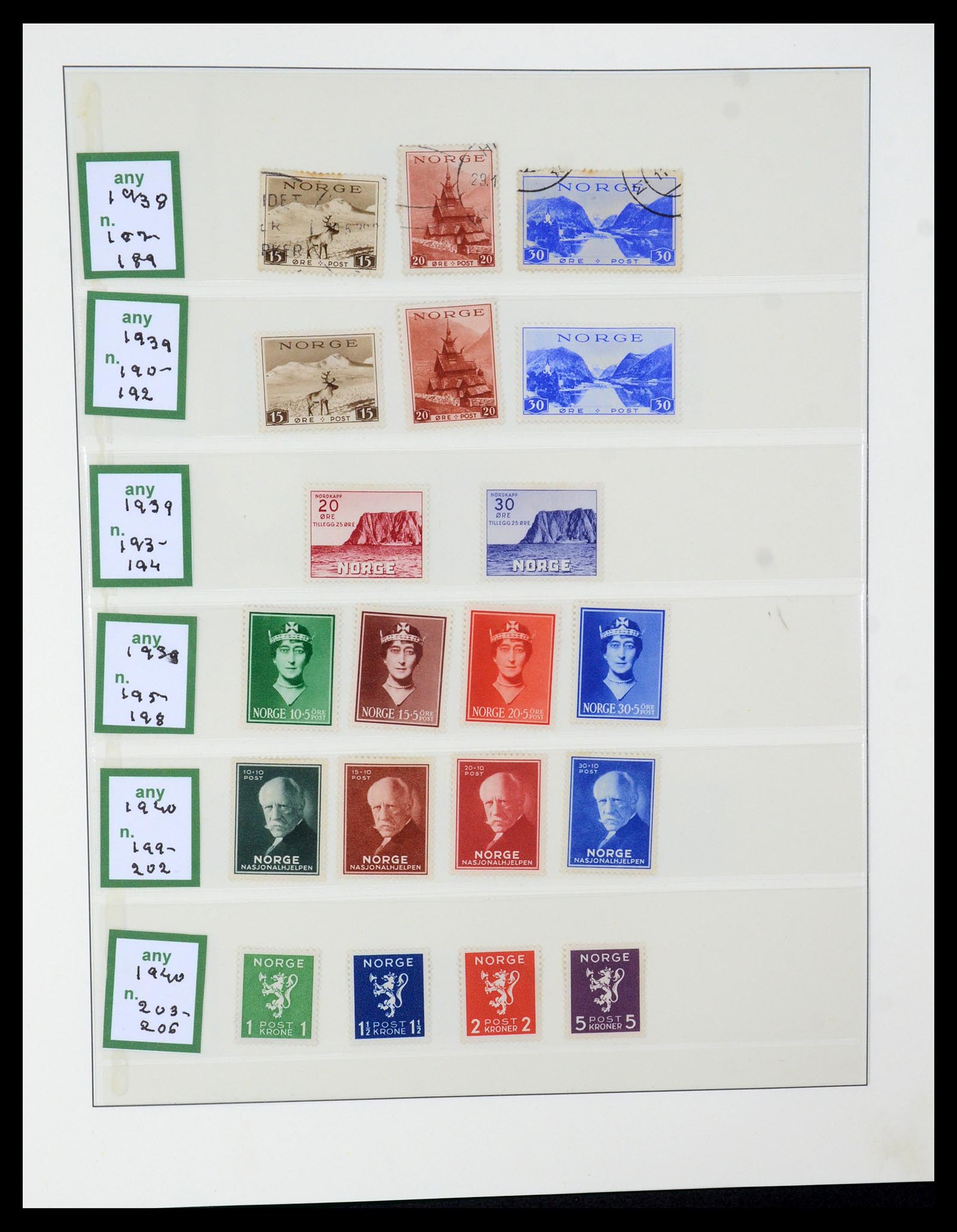 35258 009 - Postzegelverzameling 35258 Noorwegen 1855-2003.