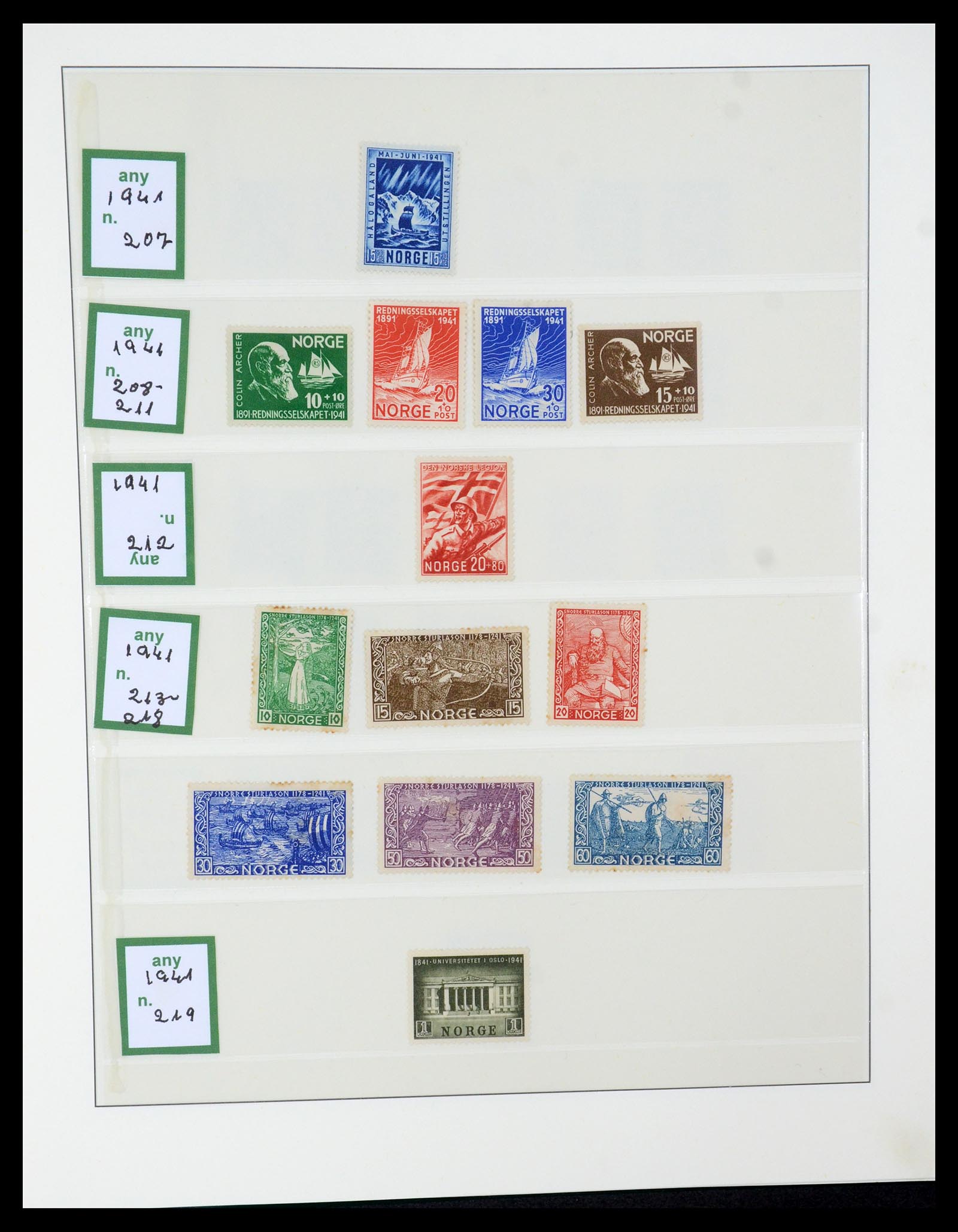 35258 010 - Postzegelverzameling 35258 Noorwegen 1855-2003.