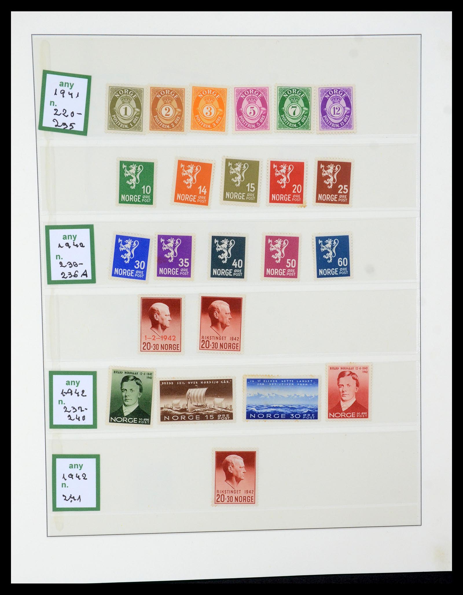35258 011 - Postzegelverzameling 35258 Noorwegen 1855-2003.