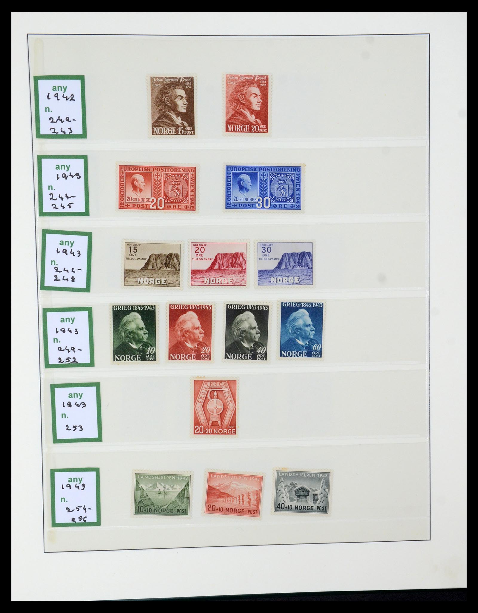 35258 013 - Postzegelverzameling 35258 Noorwegen 1855-2003.