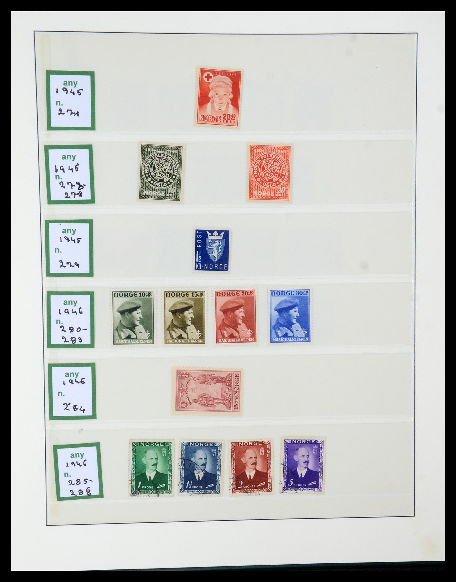 35258 015 - Postzegelverzameling 35258 Noorwegen 1855-2003.