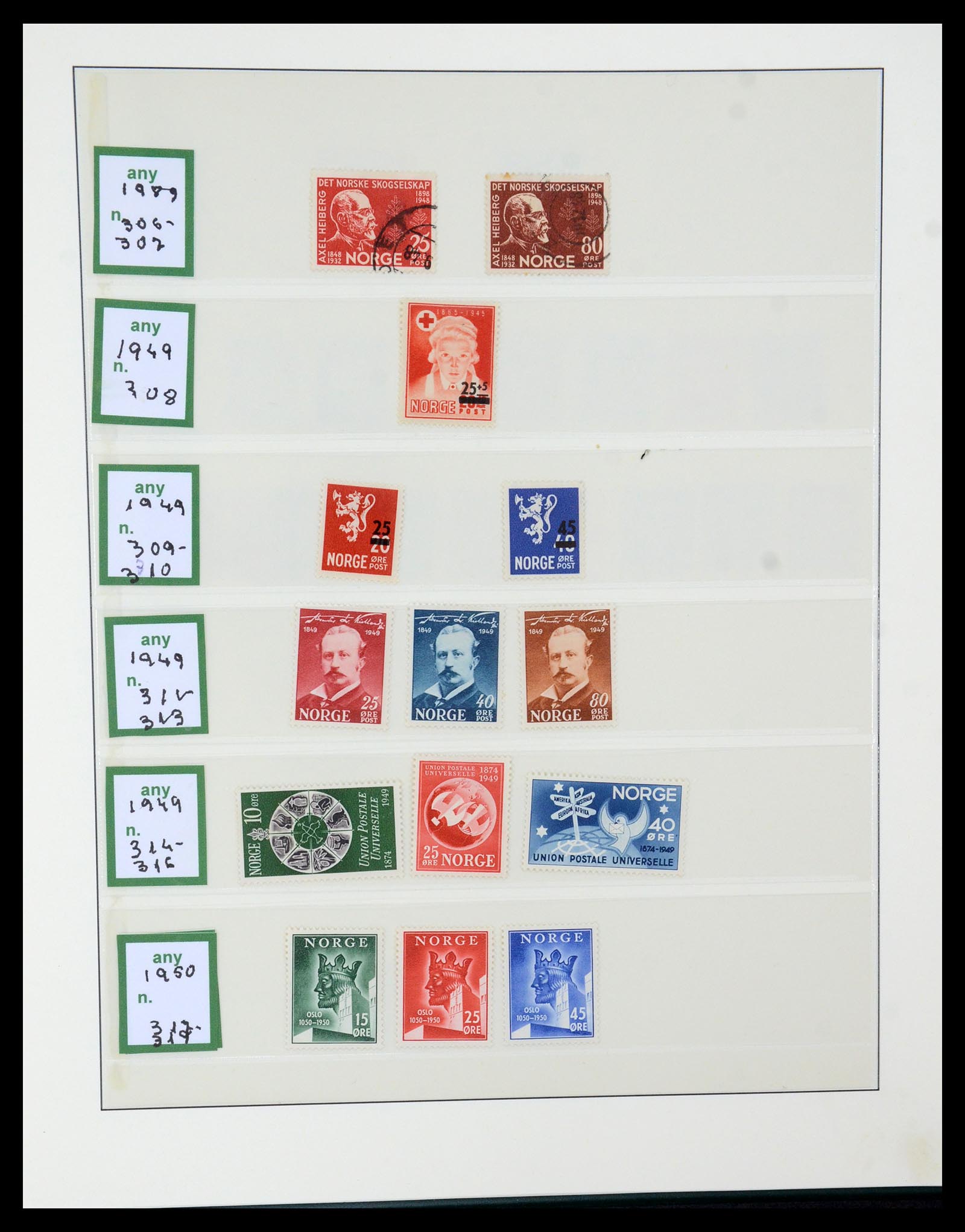 35258 017 - Postzegelverzameling 35258 Noorwegen 1855-2003.