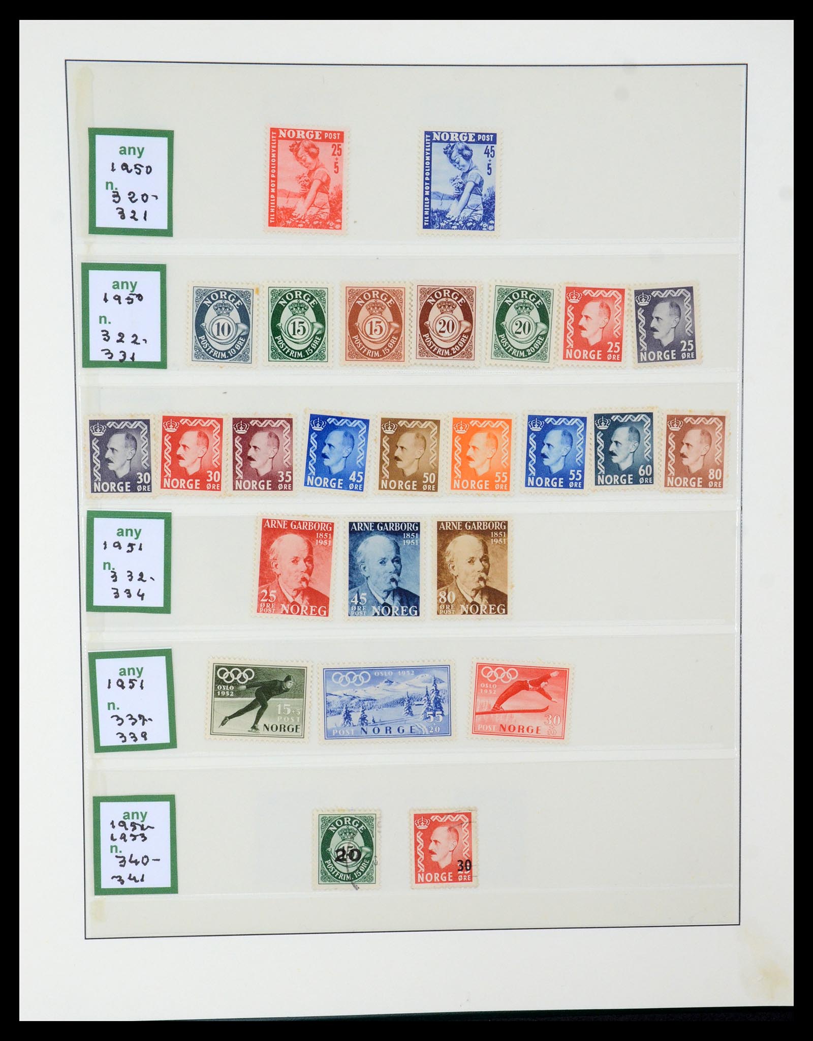 35258 018 - Postzegelverzameling 35258 Noorwegen 1855-2003.