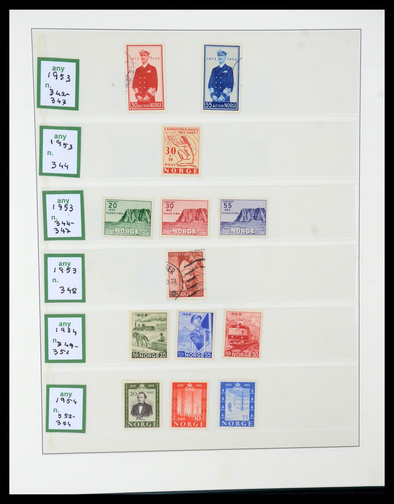 35258 019 - Postzegelverzameling 35258 Noorwegen 1855-2003.