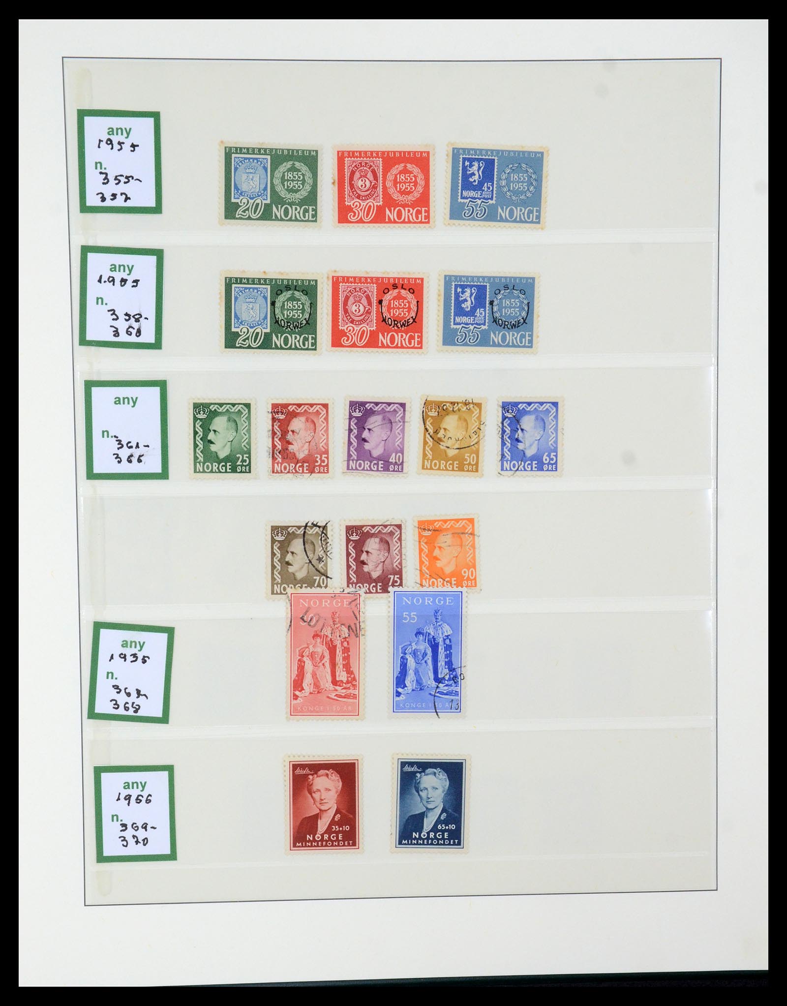 35258 020 - Postzegelverzameling 35258 Noorwegen 1855-2003.