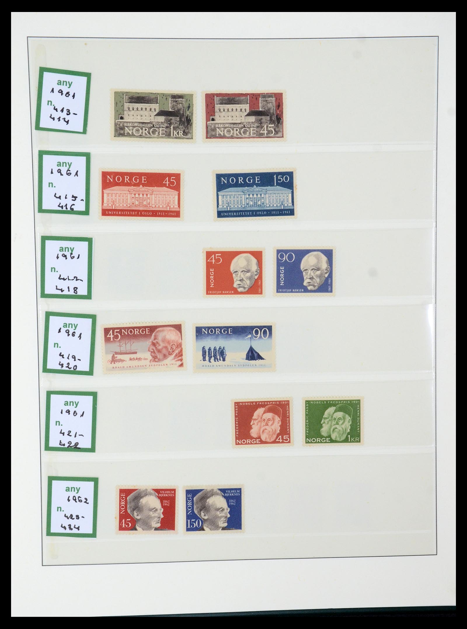 35258 024 - Postzegelverzameling 35258 Noorwegen 1855-2003.