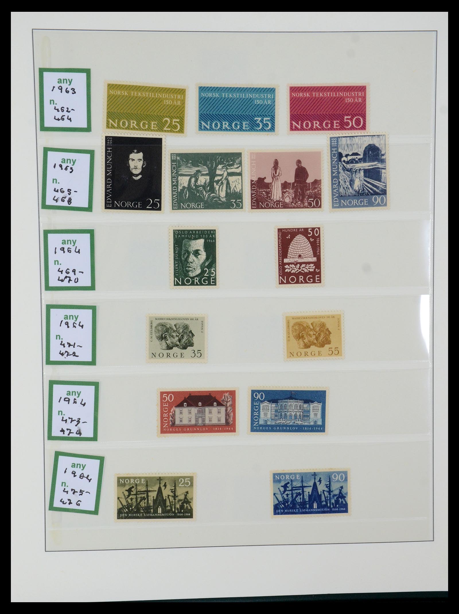 35258 027 - Postzegelverzameling 35258 Noorwegen 1855-2003.