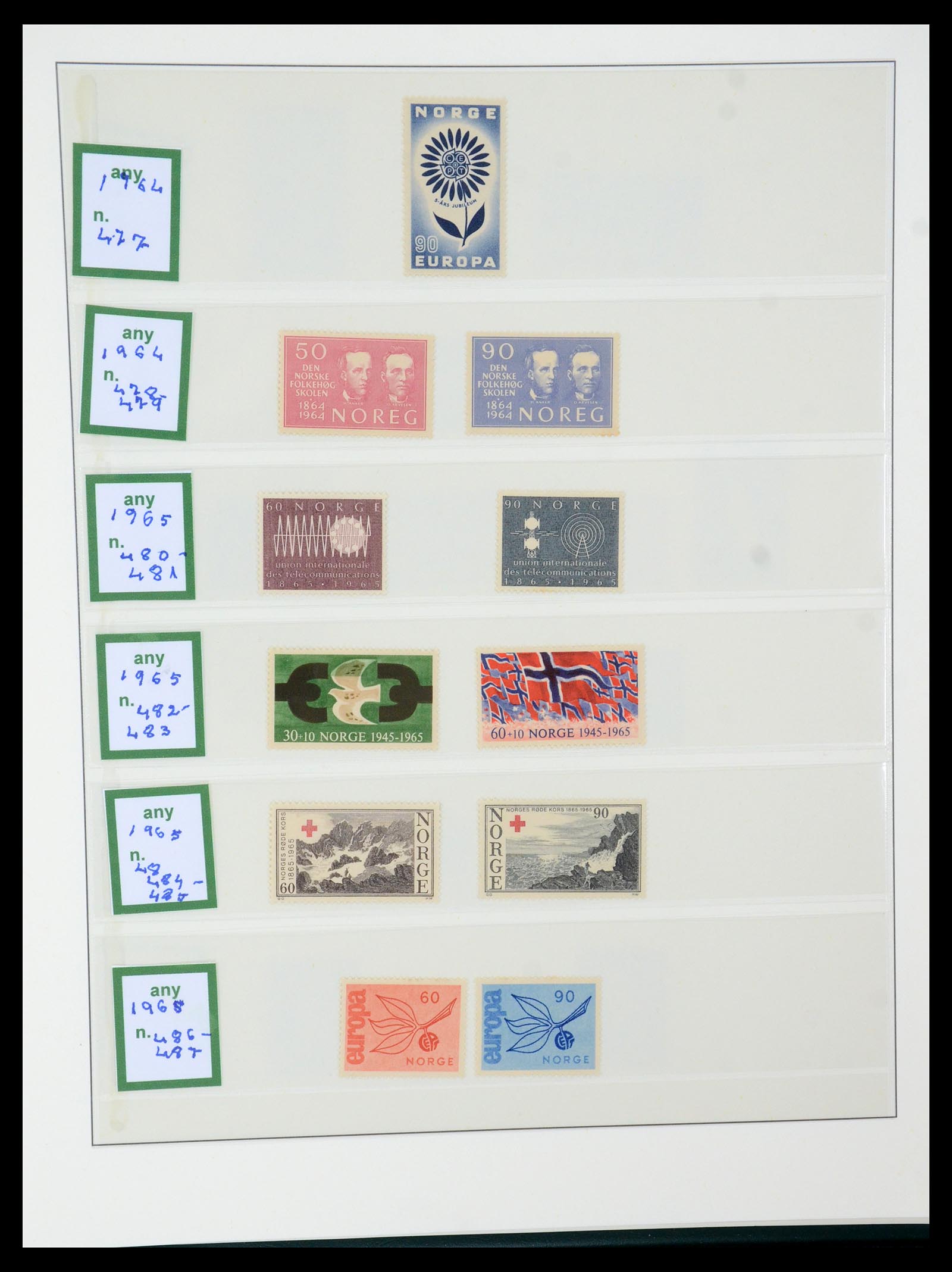 35258 028 - Postzegelverzameling 35258 Noorwegen 1855-2003.