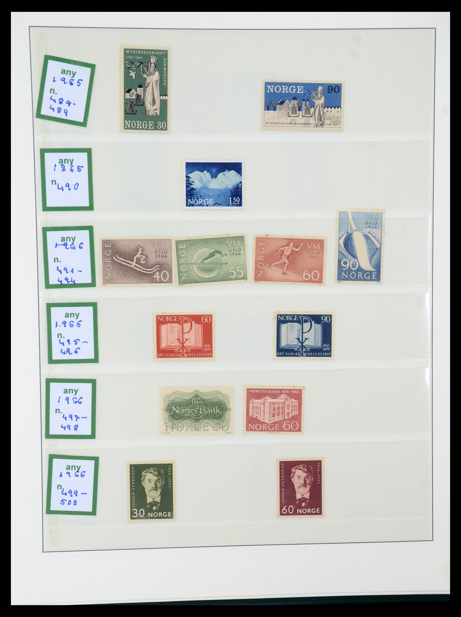 35258 029 - Postzegelverzameling 35258 Noorwegen 1855-2003.
