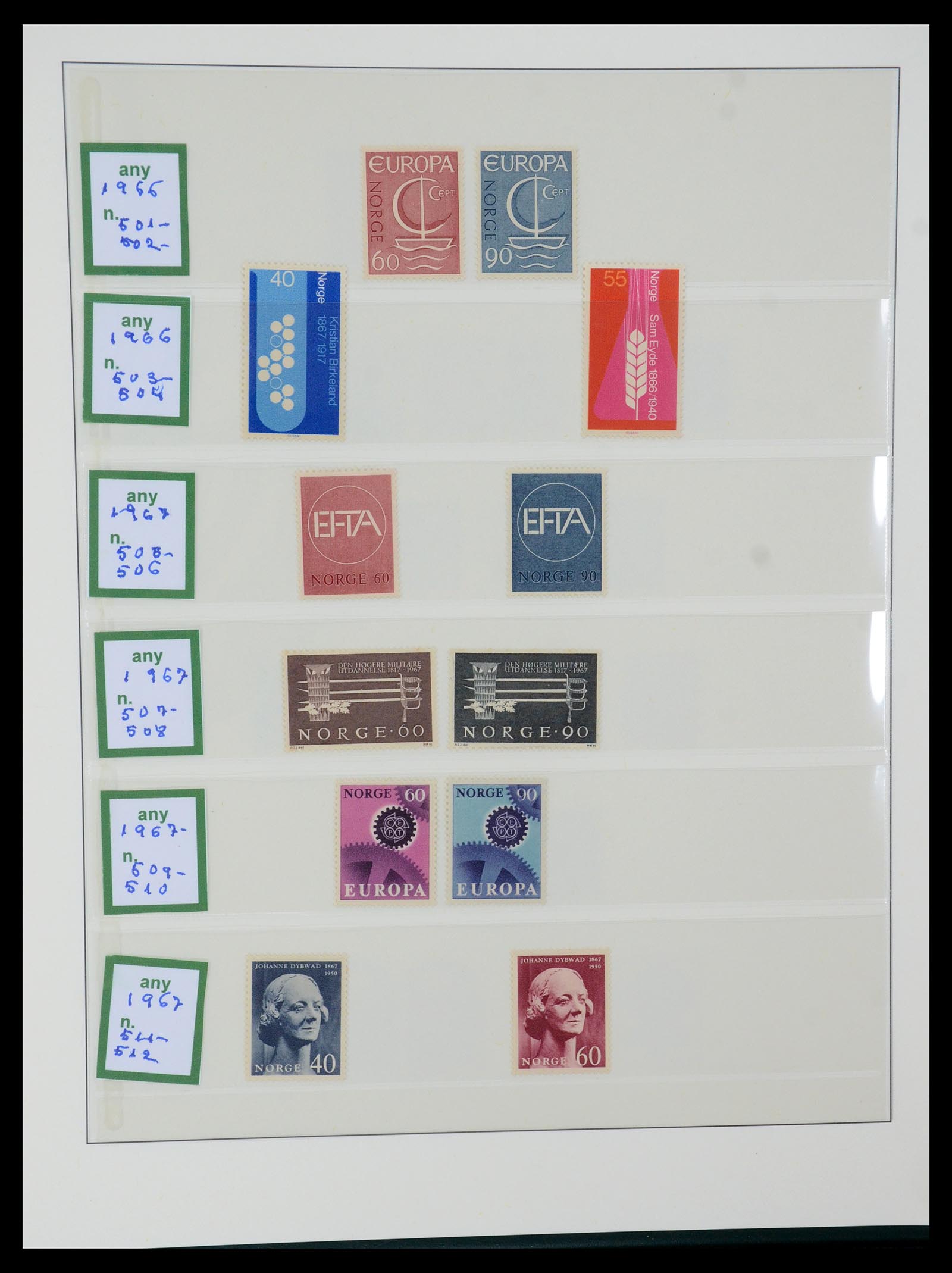 35258 030 - Postzegelverzameling 35258 Noorwegen 1855-2003.
