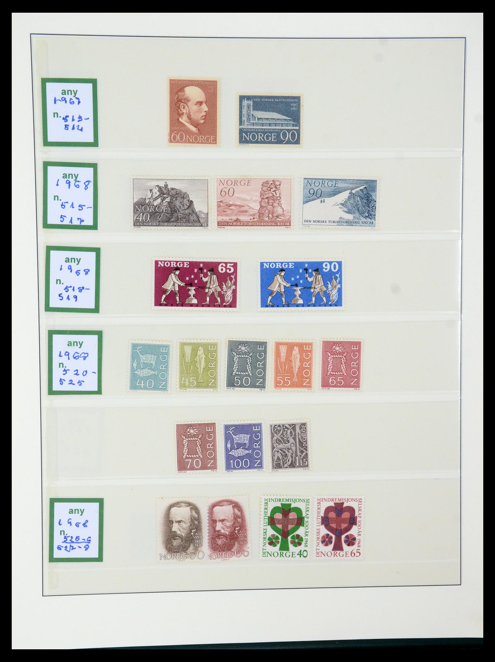 35258 031 - Postzegelverzameling 35258 Noorwegen 1855-2003.