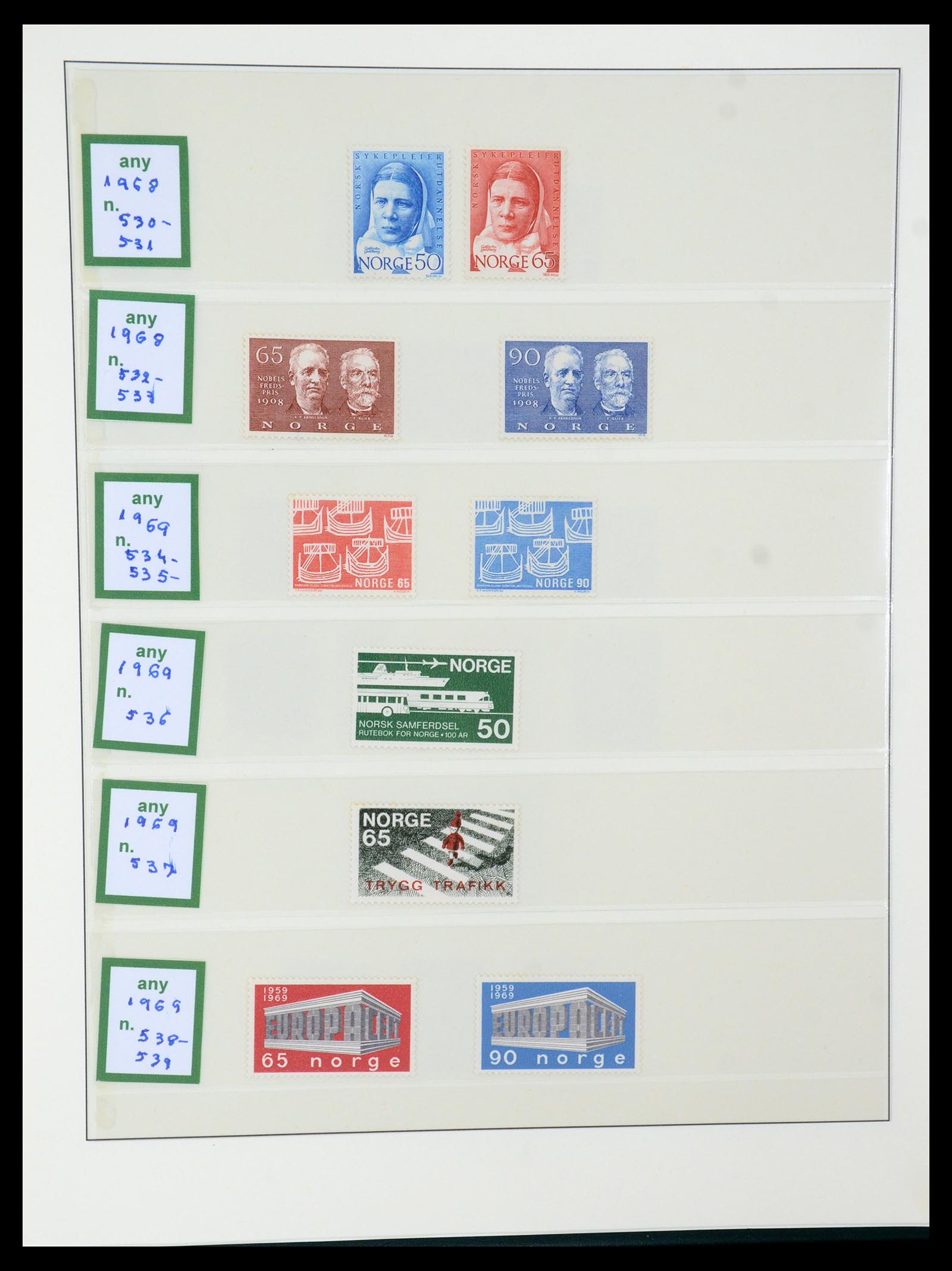 35258 032 - Postzegelverzameling 35258 Noorwegen 1855-2003.