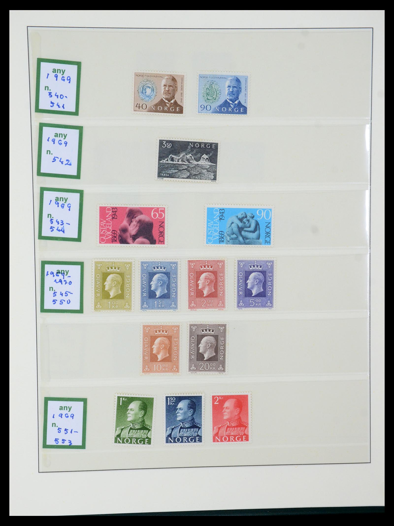 35258 033 - Postzegelverzameling 35258 Noorwegen 1855-2003.