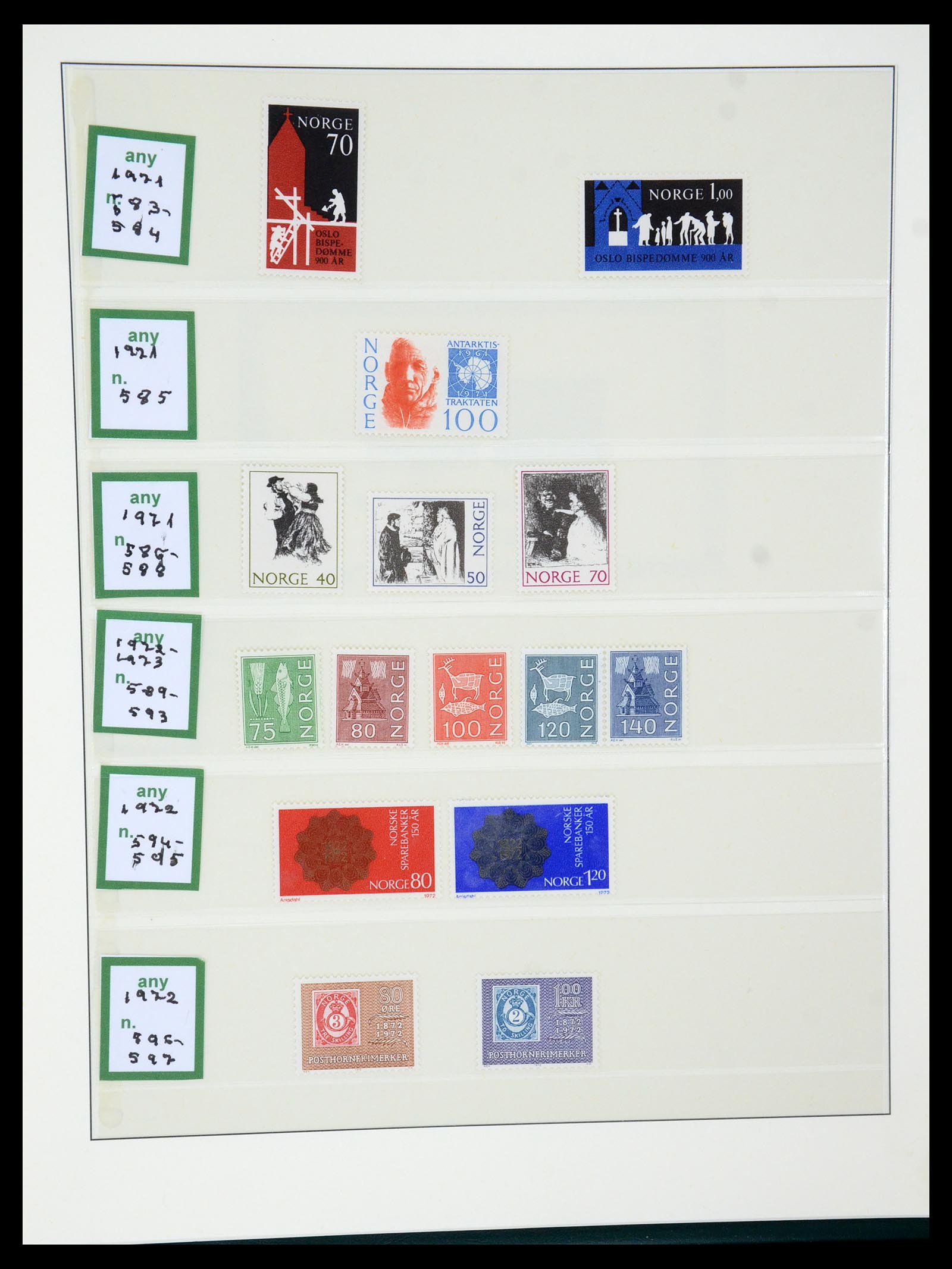 35258 036 - Postzegelverzameling 35258 Noorwegen 1855-2003.