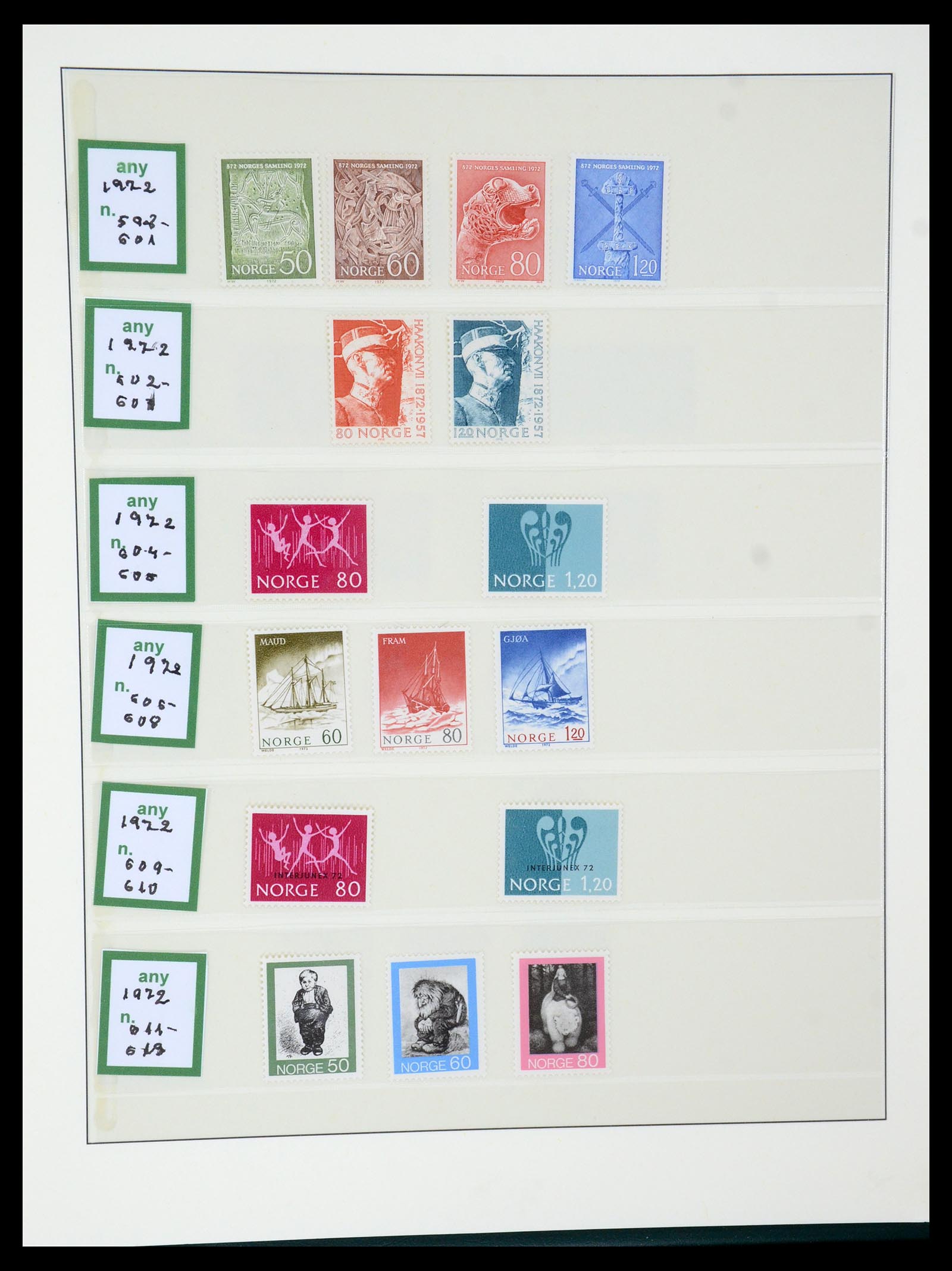 35258 038 - Postzegelverzameling 35258 Noorwegen 1855-2003.