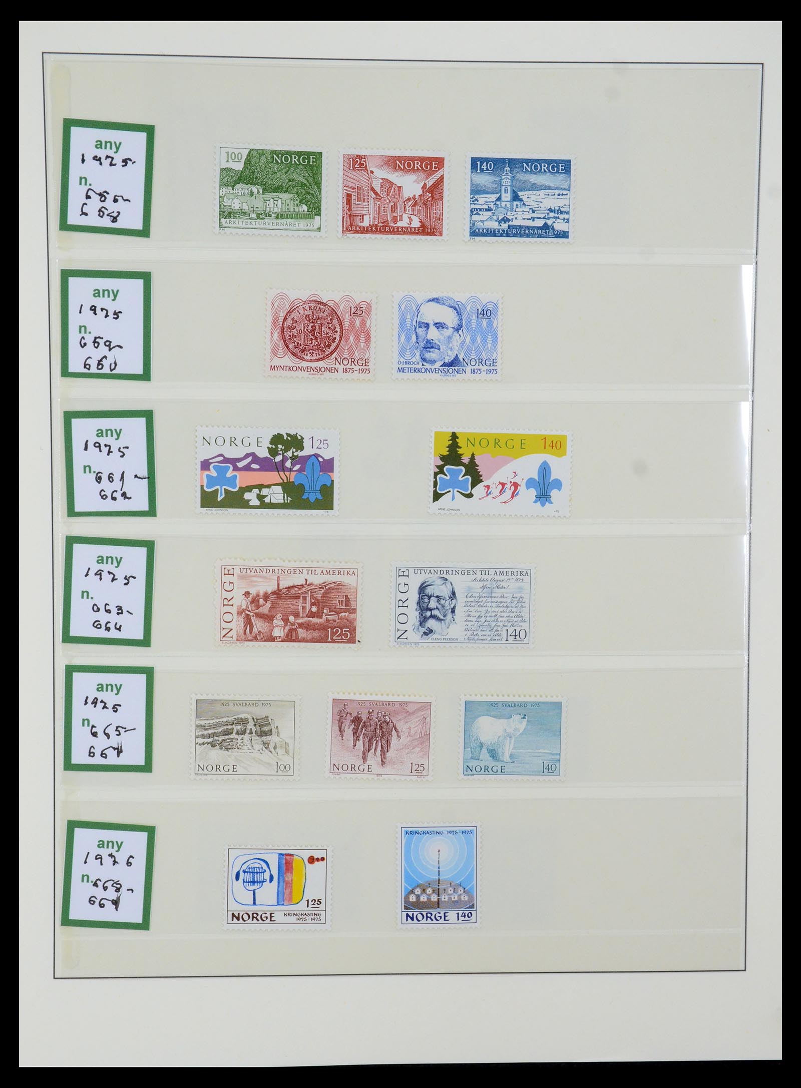 35258 042 - Postzegelverzameling 35258 Noorwegen 1855-2003.